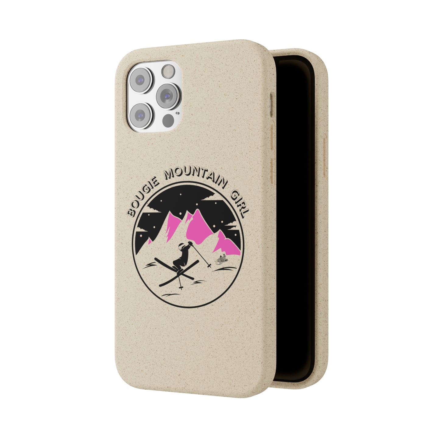 Bougie Mountain Girl Phone Case (Skiing)