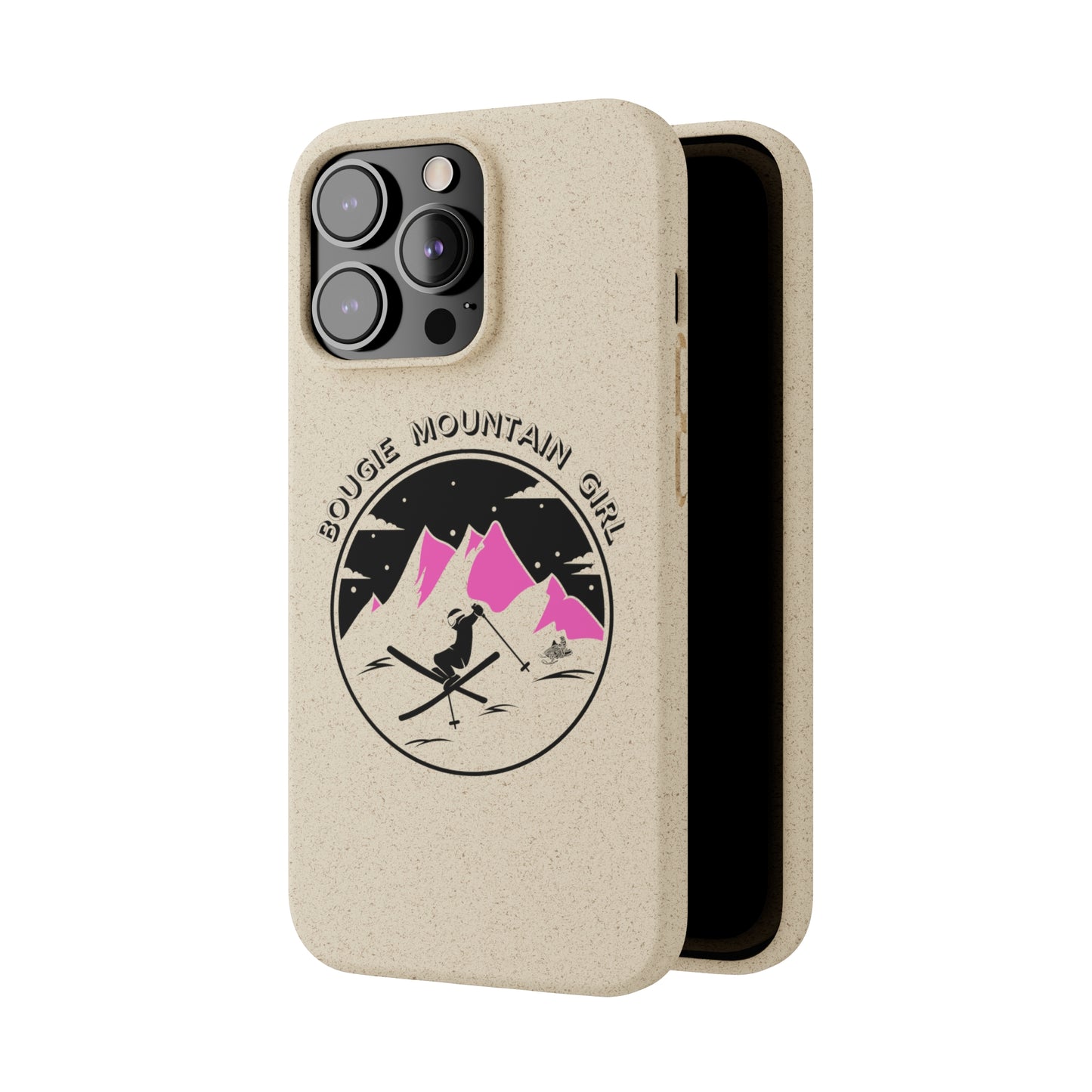 Bougie Mountain Girl Phone Case (Skiing)