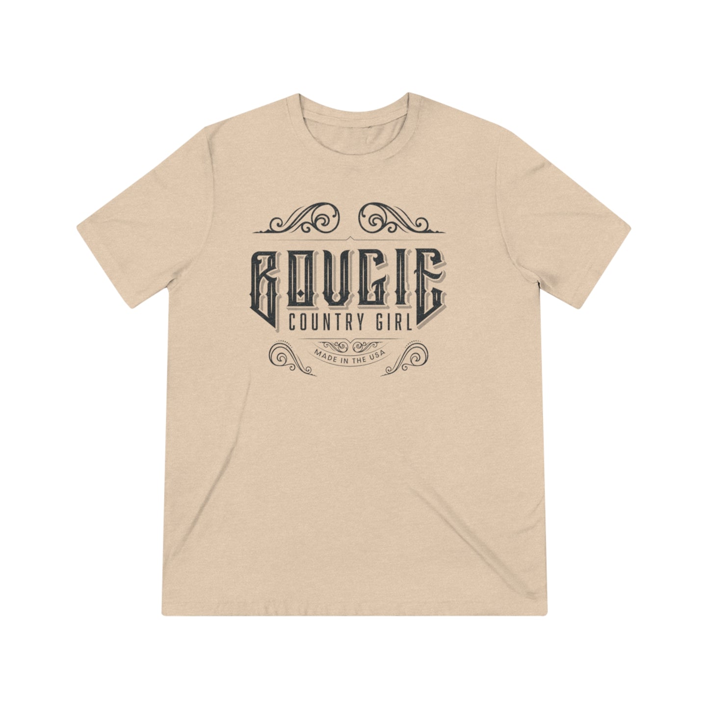 Bougie Country Girl (Logo) Triblend Tee