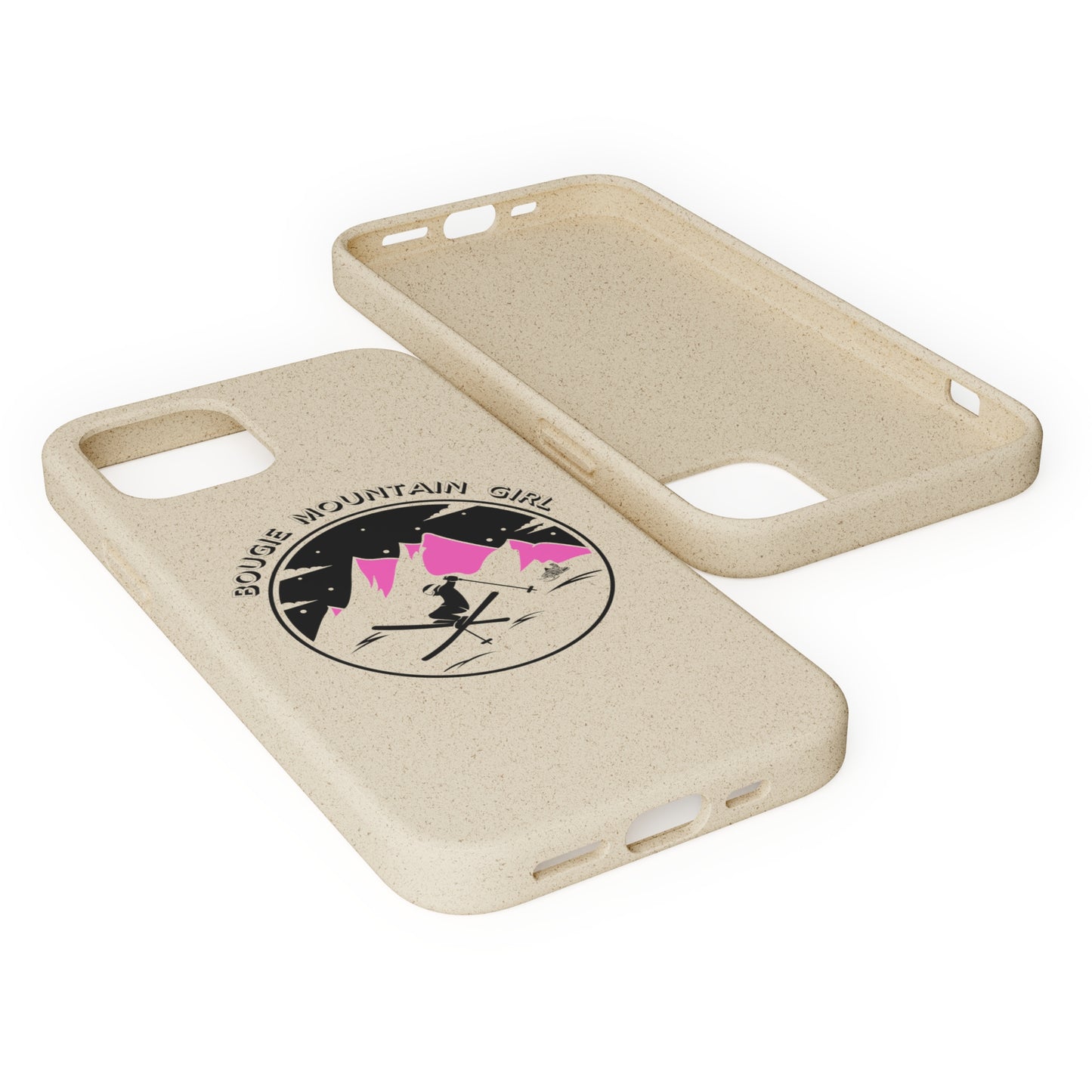 Bougie Mountain Girl Phone Case (Skiing)