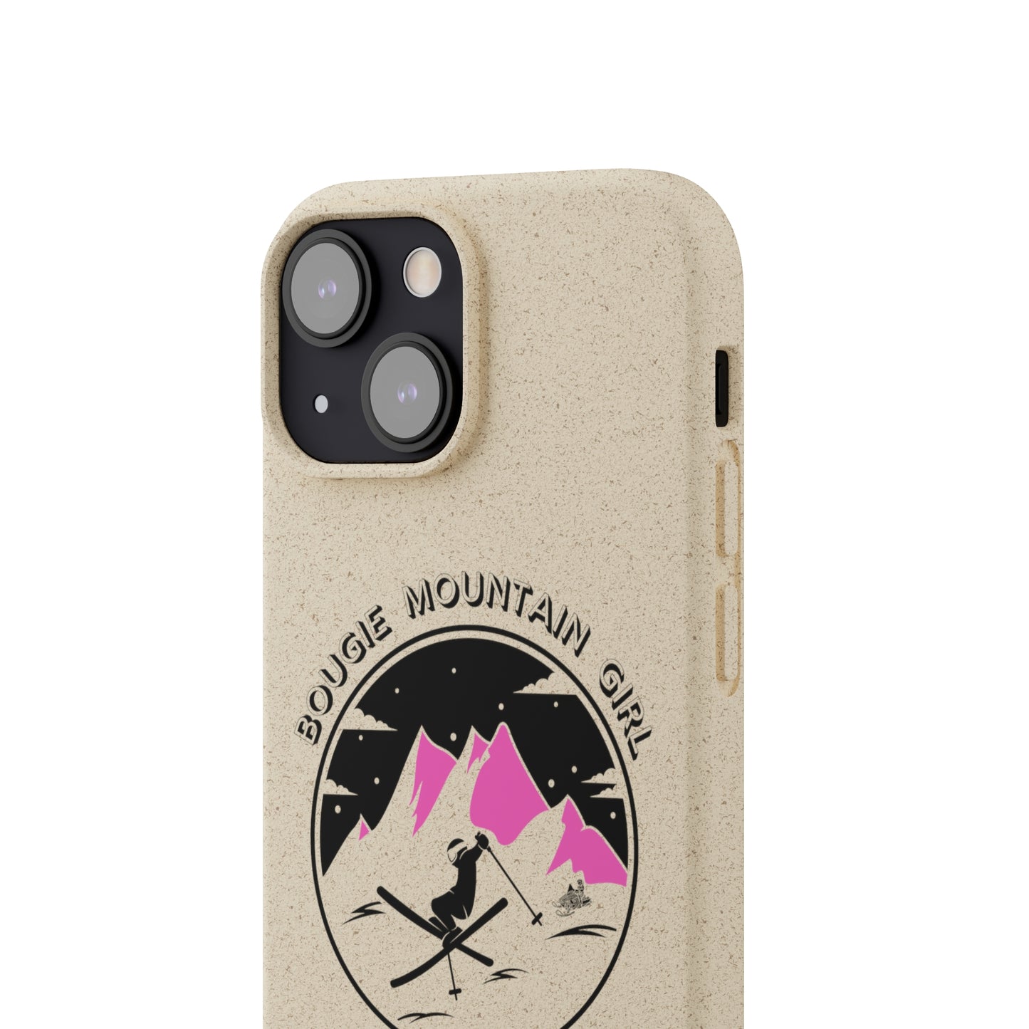 Bougie Mountain Girl Phone Case (Skiing)