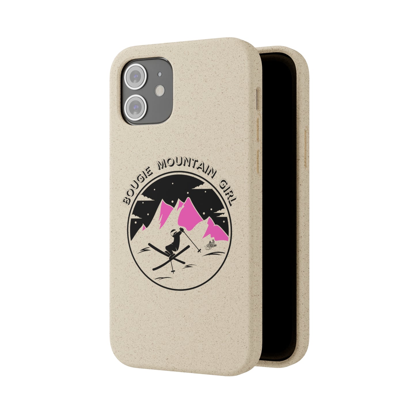 Bougie Mountain Girl Phone Case (Skiing)