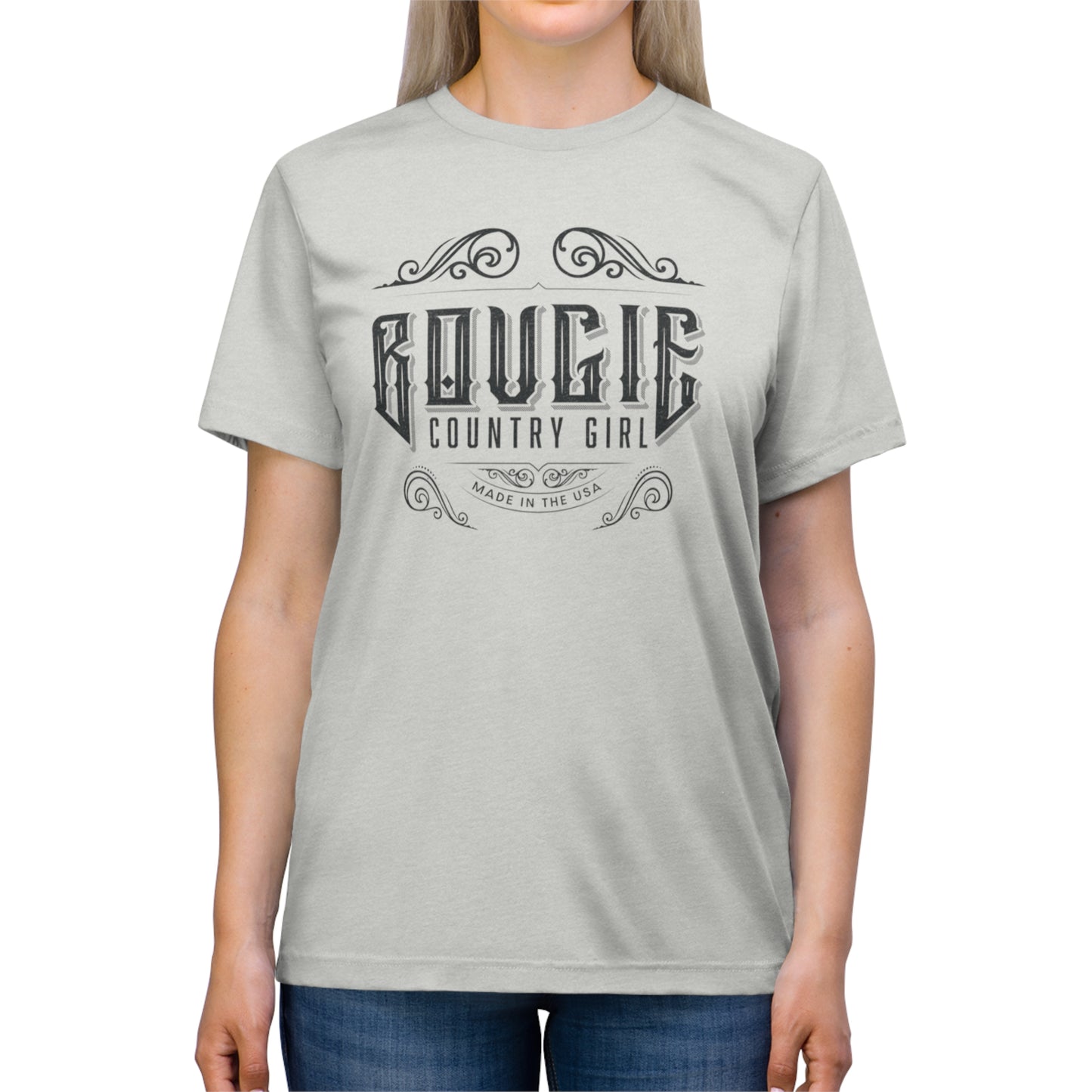 Bougie Country Girl (Logo) Triblend Tee