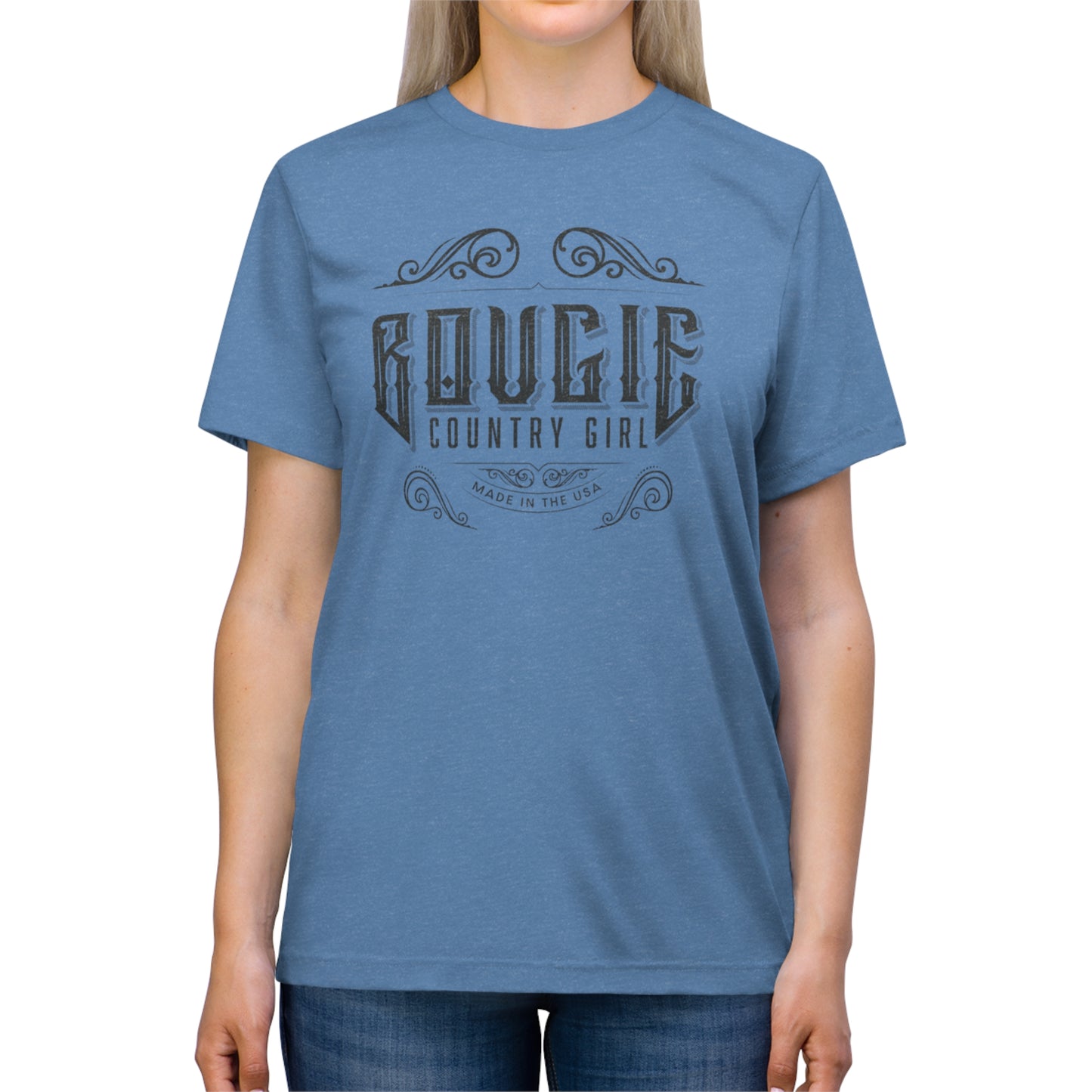 Bougie Country Girl (Logo) Triblend Tee