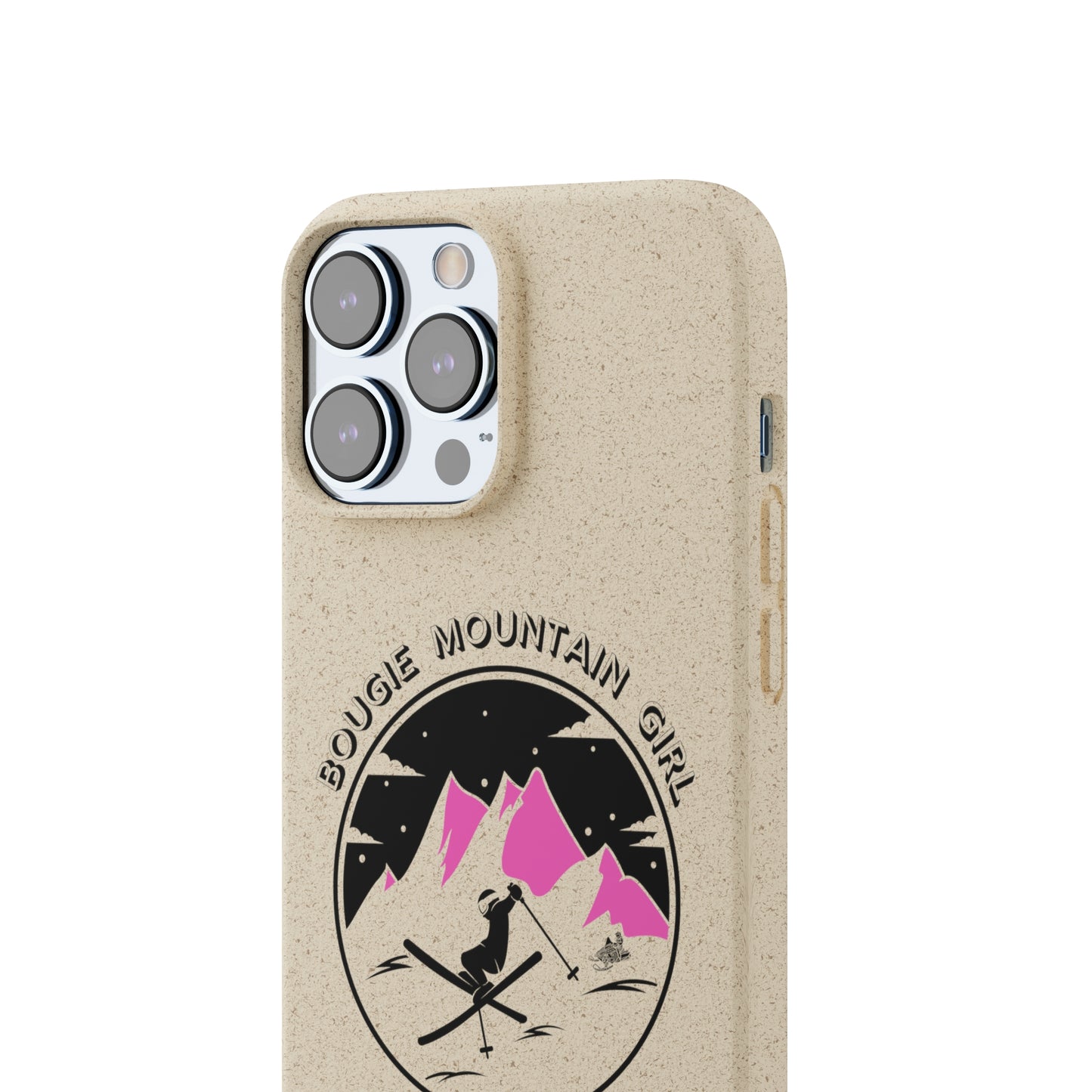 Bougie Mountain Girl Phone Case (Skiing)