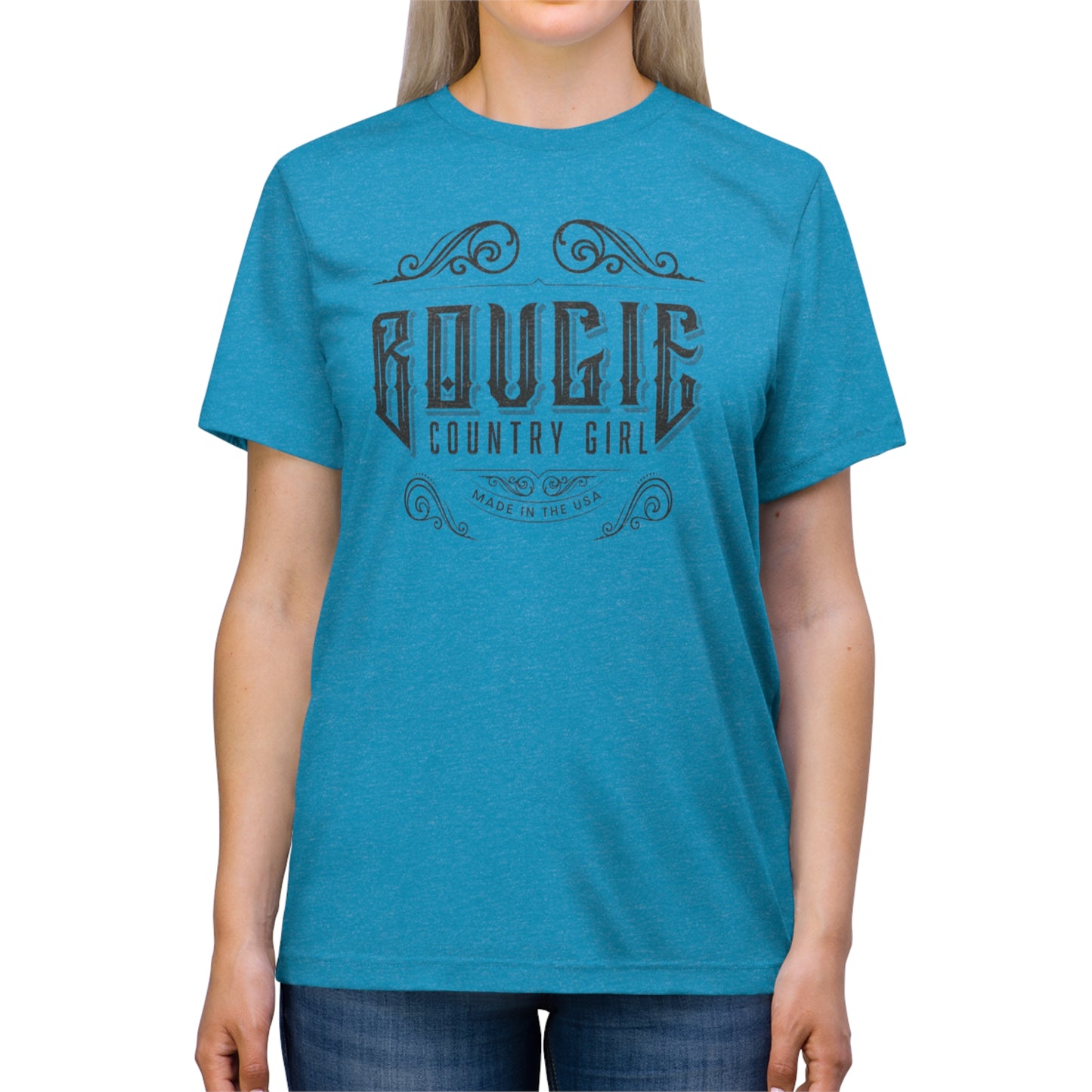 Bougie Country Girl (Logo) Triblend Tee