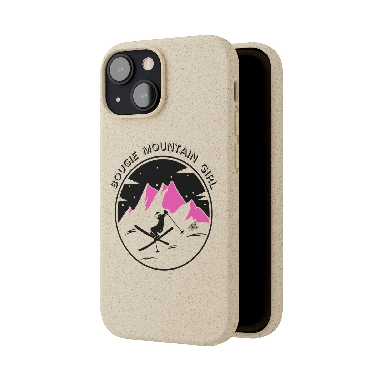 Bougie Mountain Girl Phone Case (Skiing)