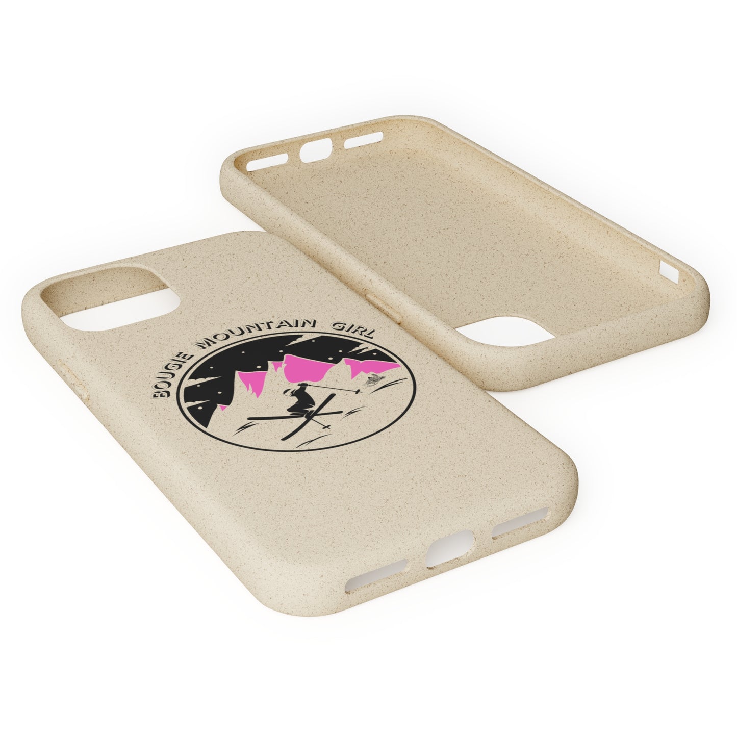 Bougie Mountain Girl Phone Case (Skiing)