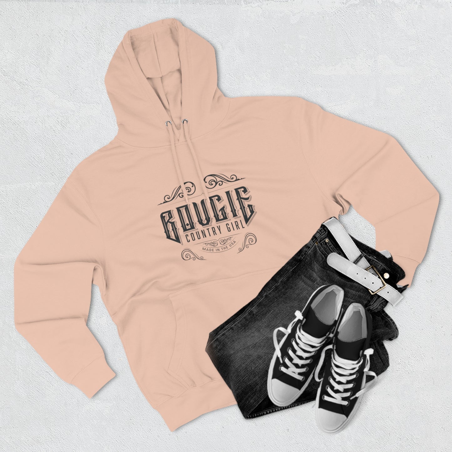 Bougie Mountain Girl Pullover Hoodie (Logo)