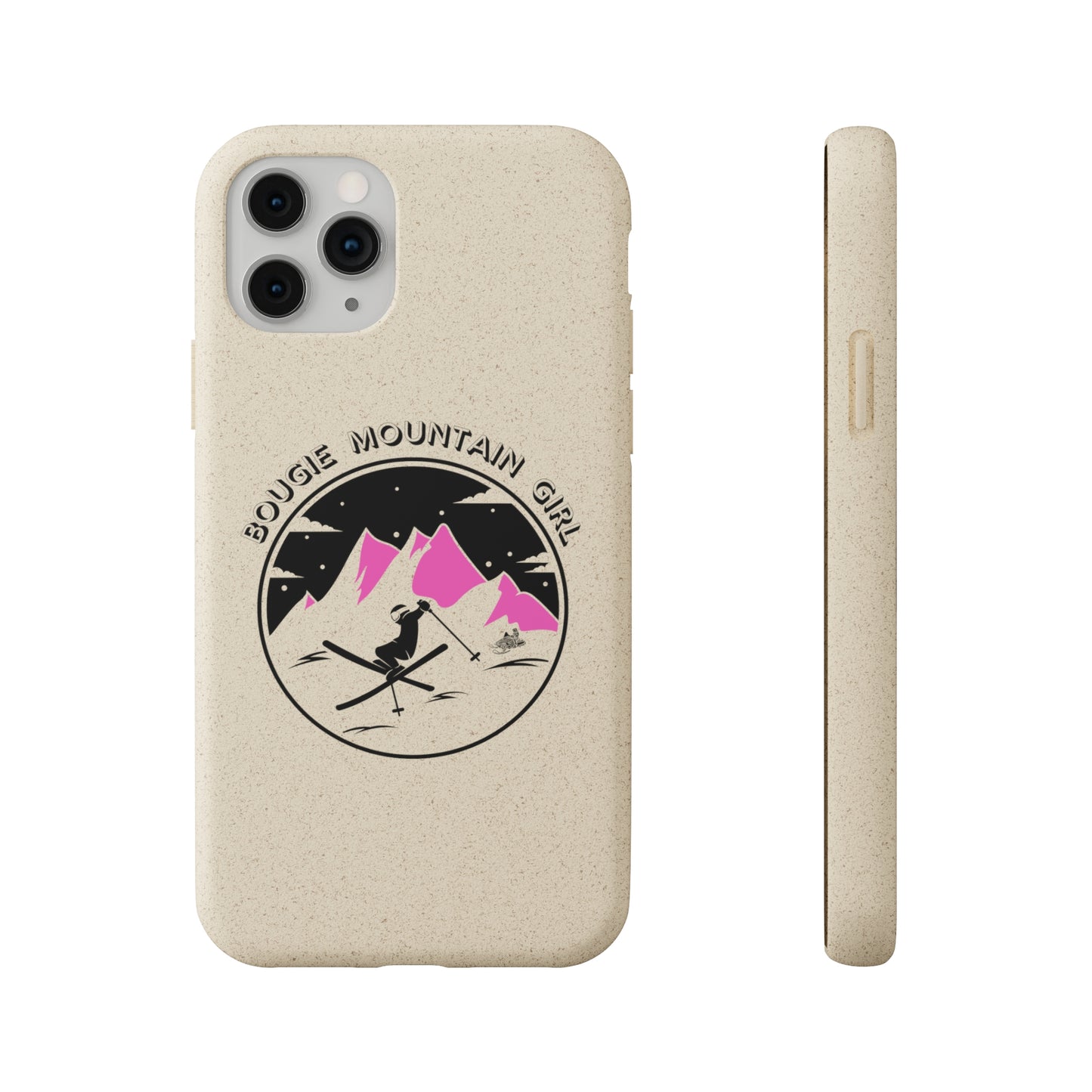 Bougie Mountain Girl Phone Case (Skiing)