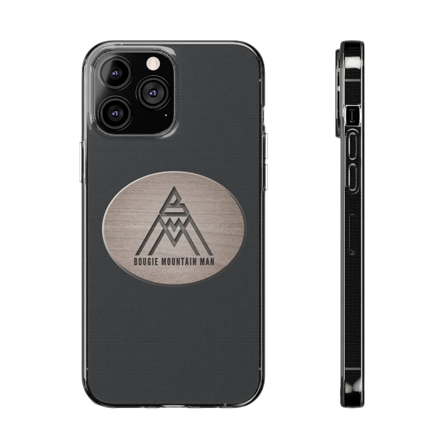 Bougie Mountain Man Phone Case (Wood logo)