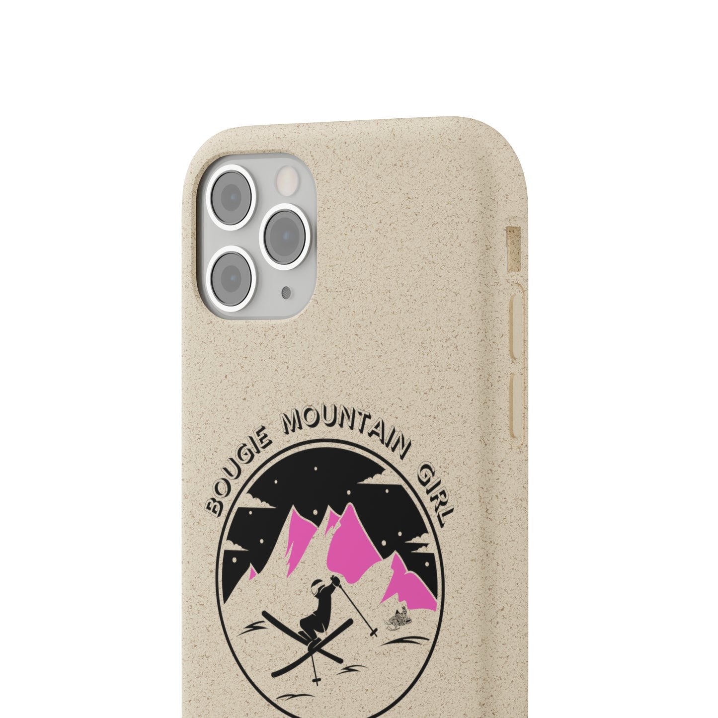 Bougie Mountain Girl Phone Case (Skiing)