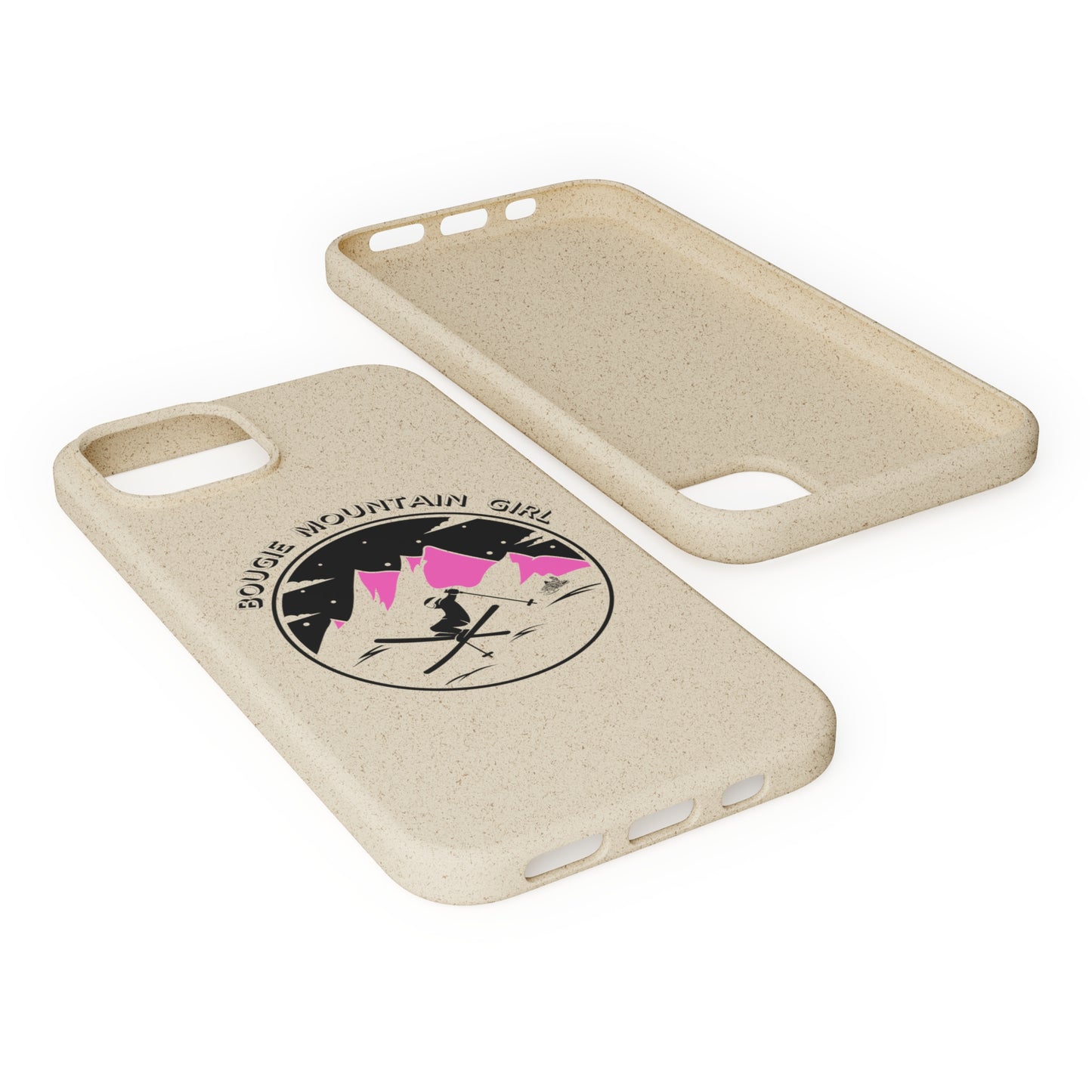 Bougie Mountain Girl Phone Case (Skiing)