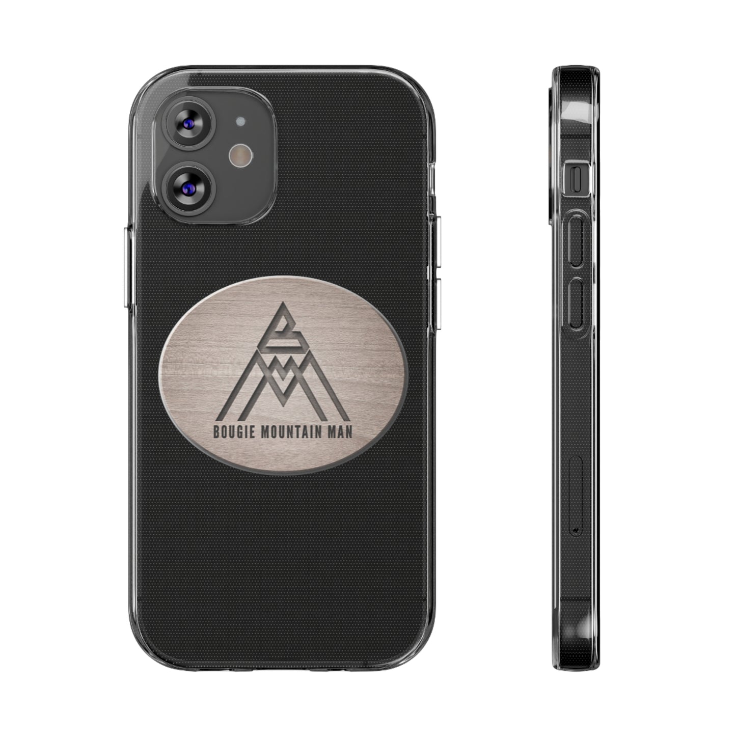 Bougie Mountain Man Phone Case (Wood logo)