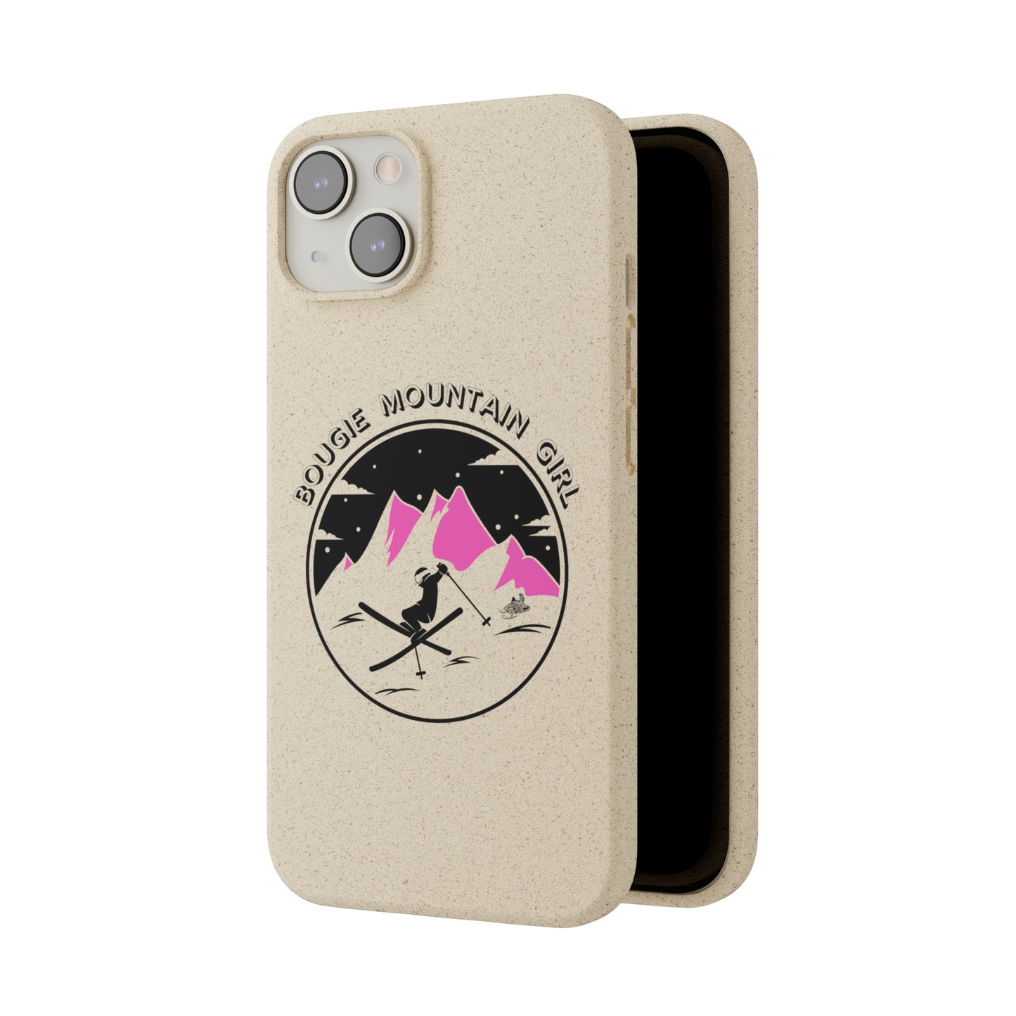 Bougie Mountain Girl Phone Case (Skiing)