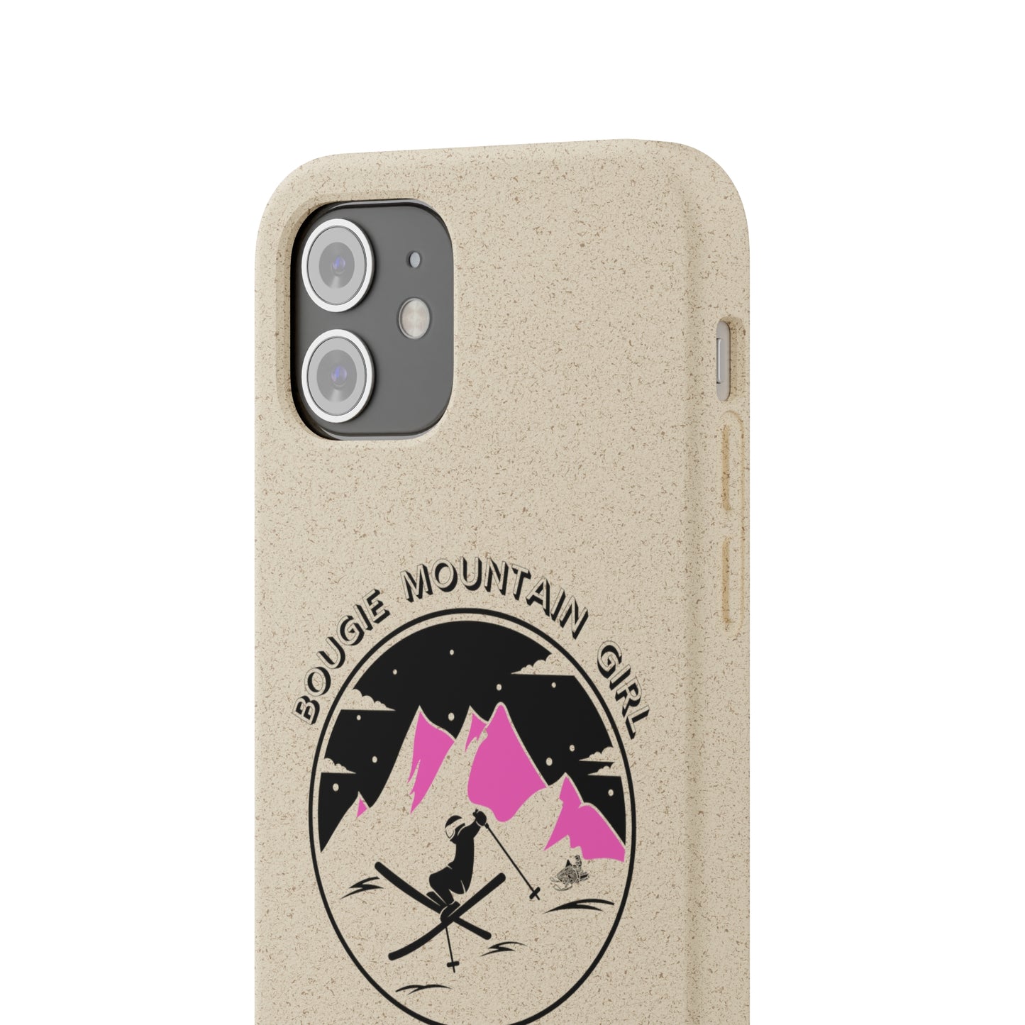 Bougie Mountain Girl Phone Case (Skiing)