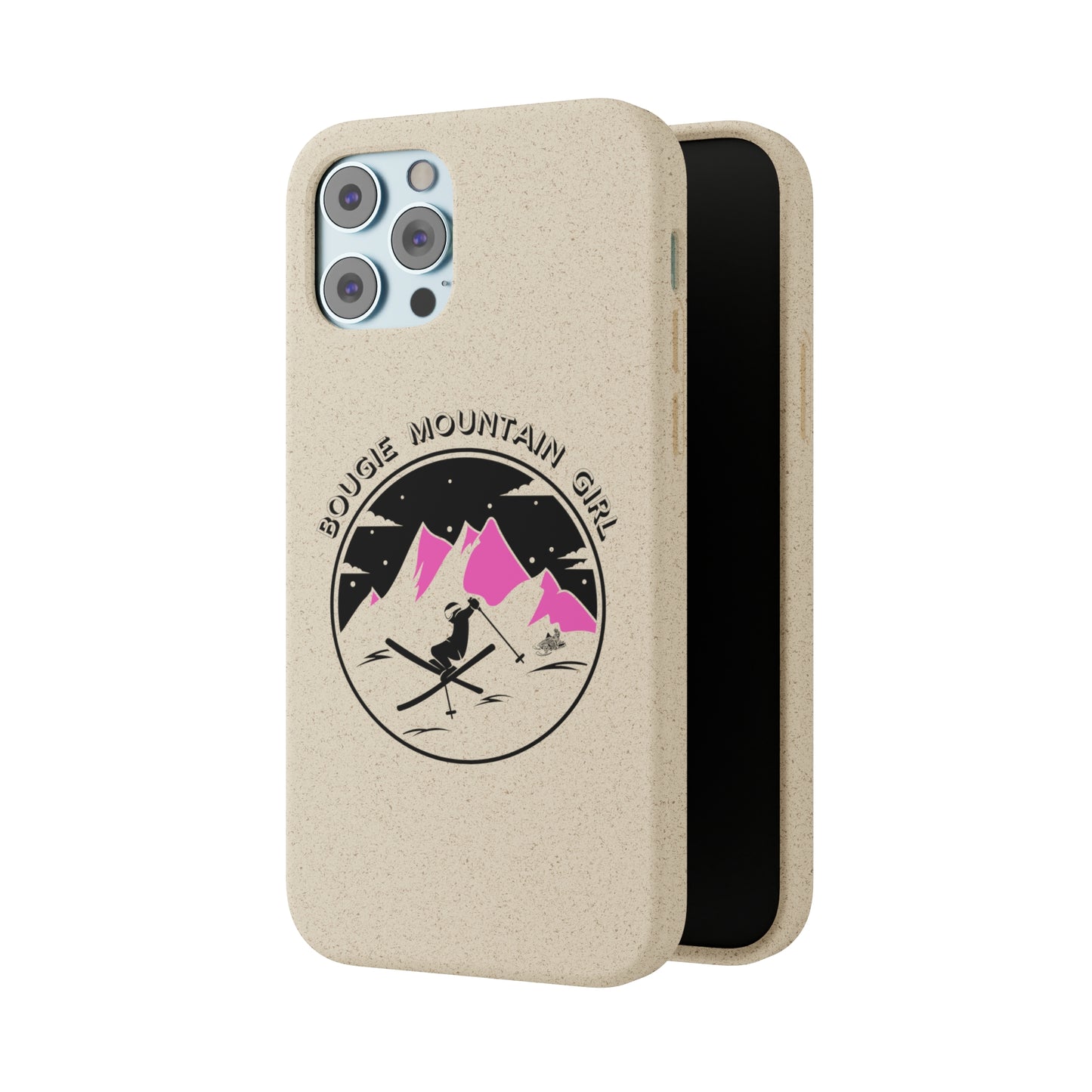 Bougie Mountain Girl Phone Case (Skiing)