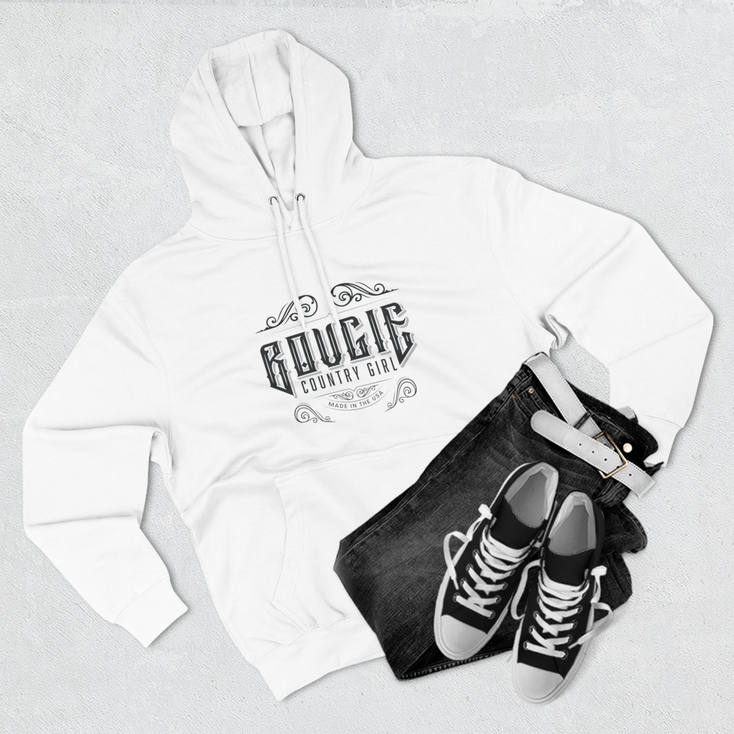 Bougie Mountain Girl Pullover Hoodie (Logo)