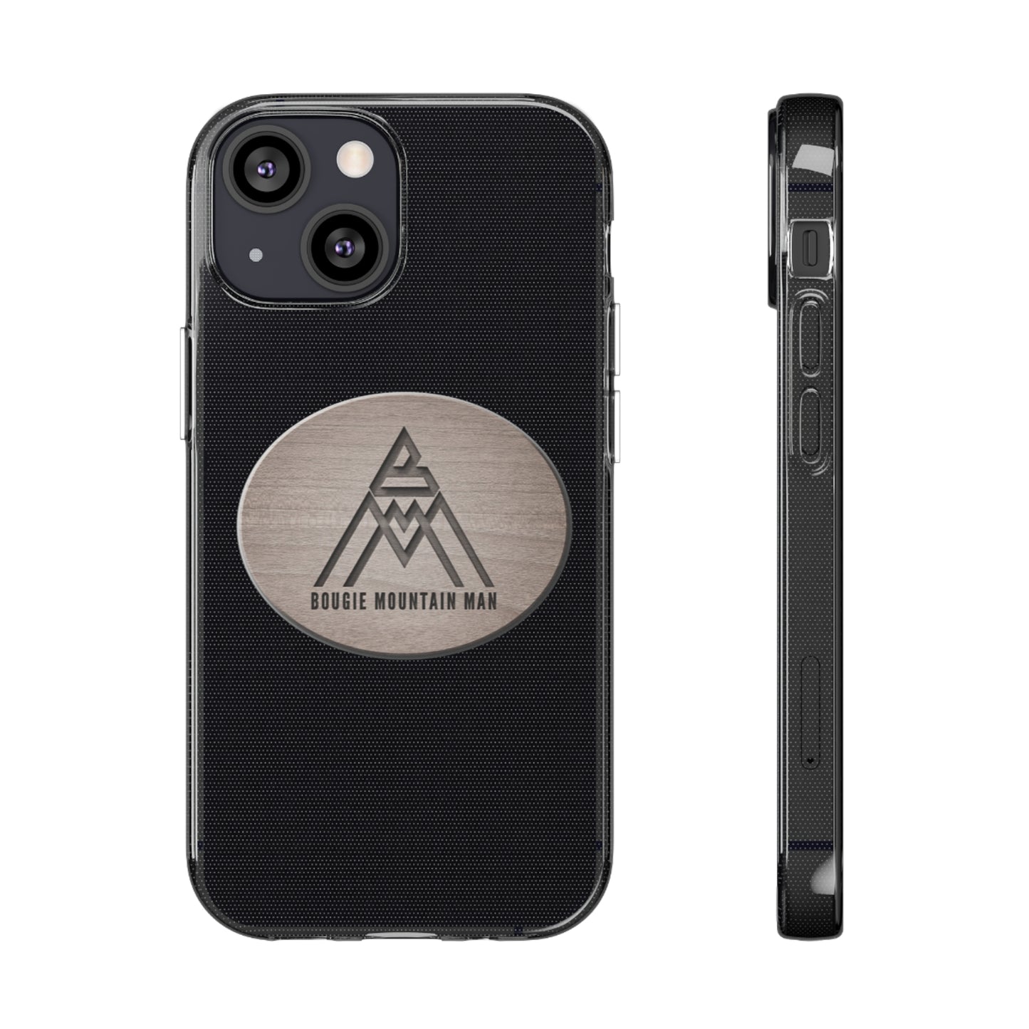 Bougie Mountain Man Phone Case (Wood logo)