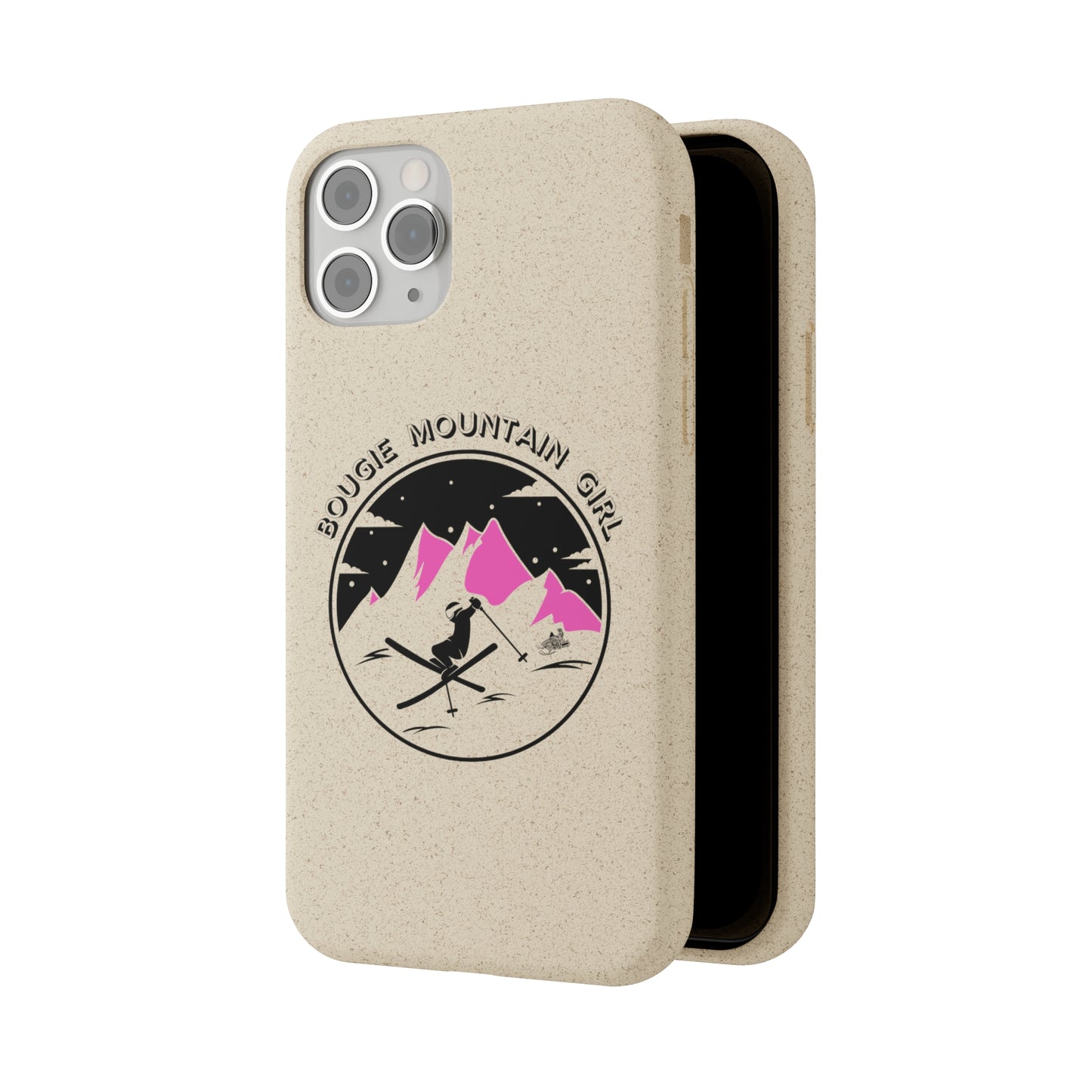 Bougie Mountain Girl Phone Case (Skiing)