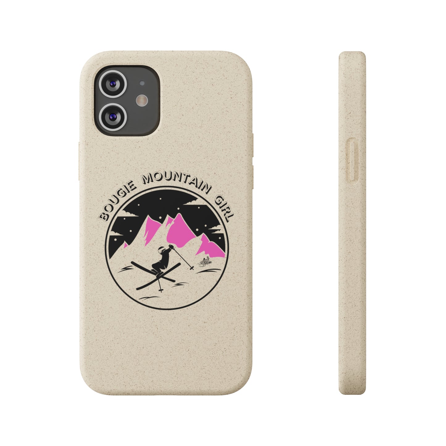 Bougie Mountain Girl Phone Case (Skiing)