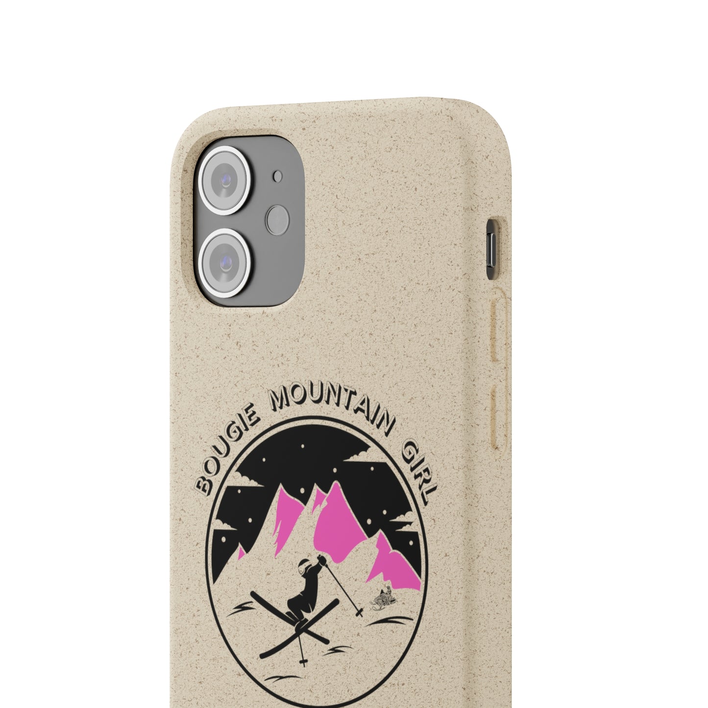 Bougie Mountain Girl Phone Case (Skiing)