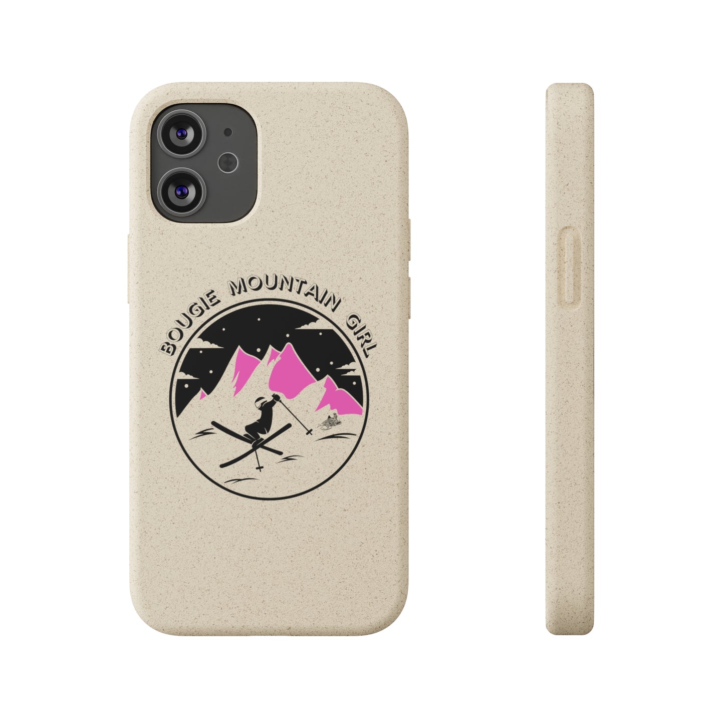 Bougie Mountain Girl Phone Case (Skiing)