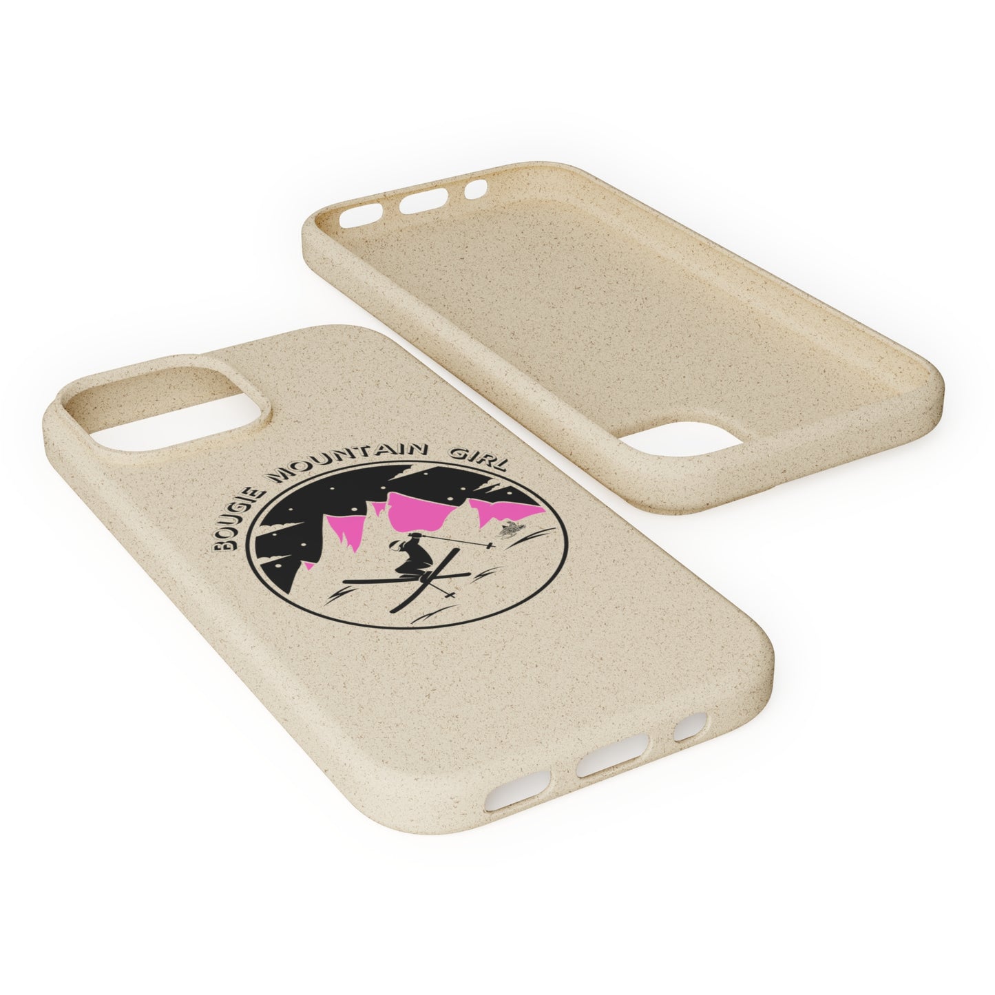 Bougie Mountain Girl Phone Case (Skiing)