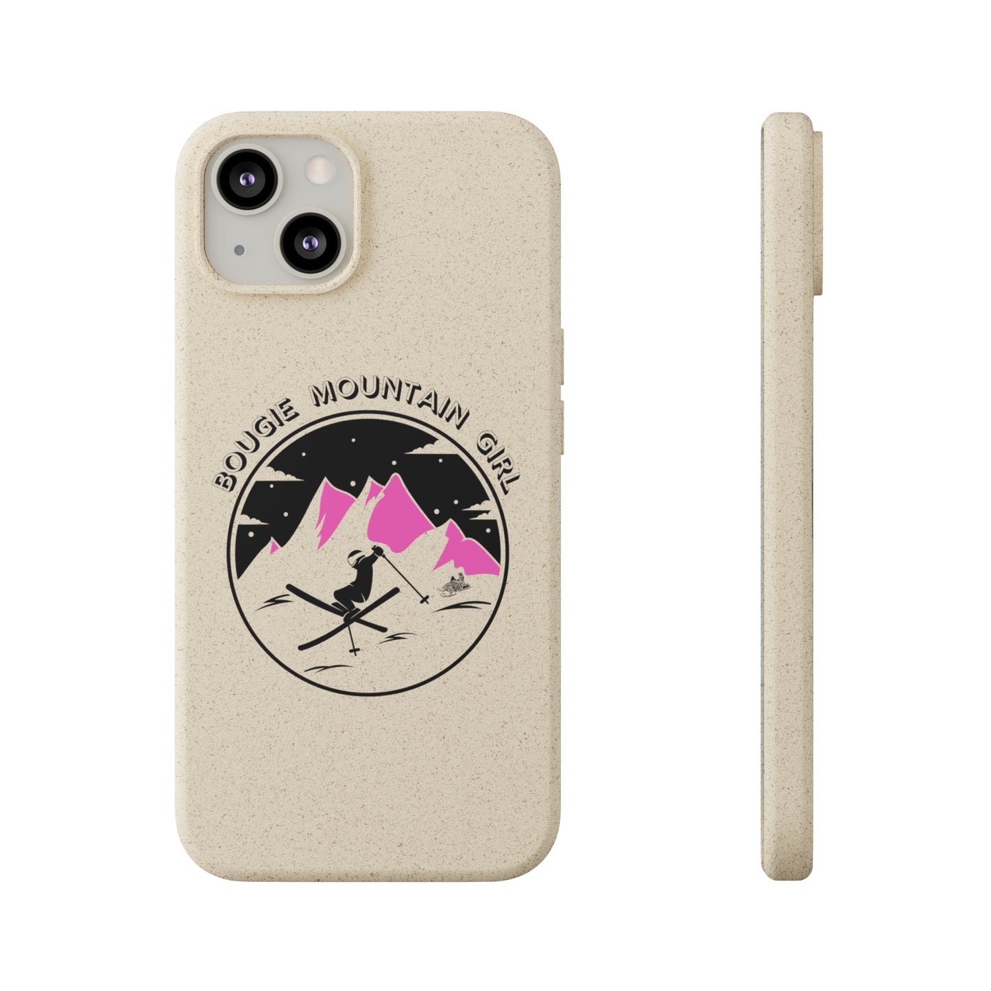 Bougie Mountain Girl Phone Case (Skiing)