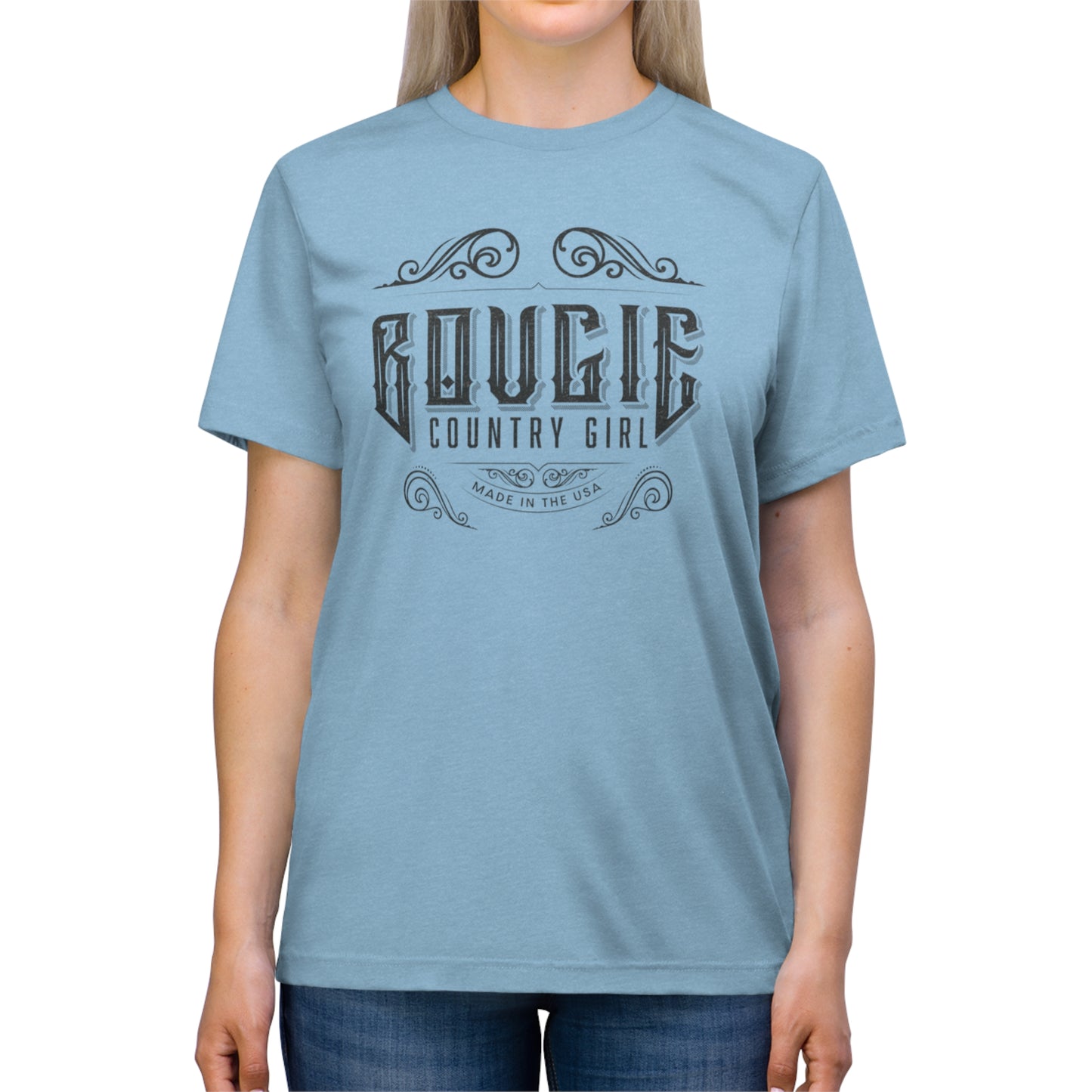 Bougie Country Girl (Logo) Triblend Tee