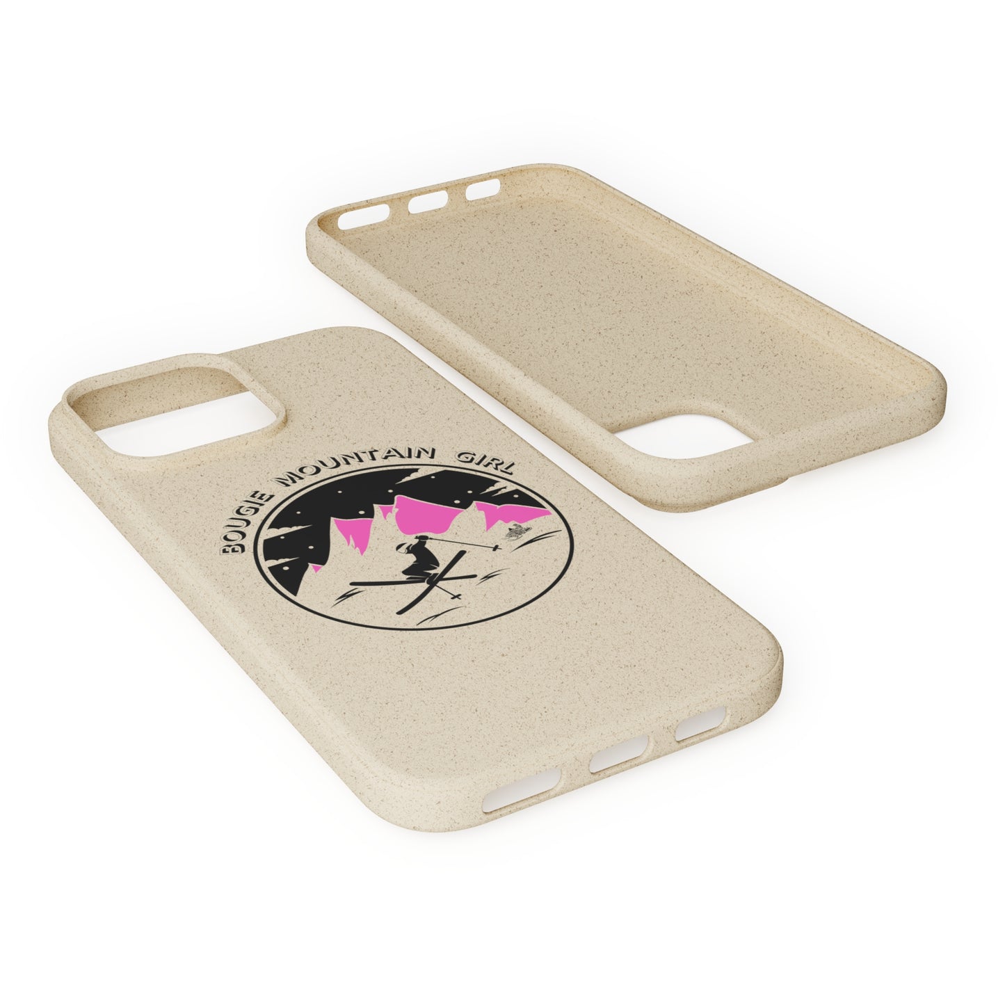 Bougie Mountain Girl Phone Case (Skiing)