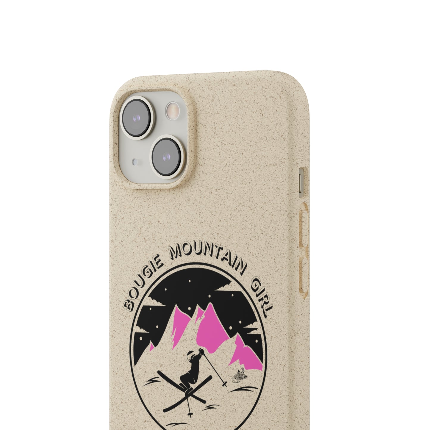 Bougie Mountain Girl Phone Case (Skiing)