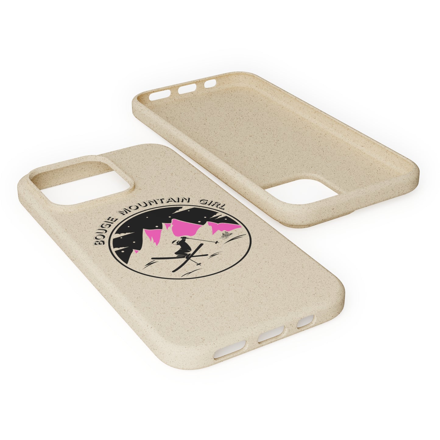 Bougie Mountain Girl Phone Case (Skiing)