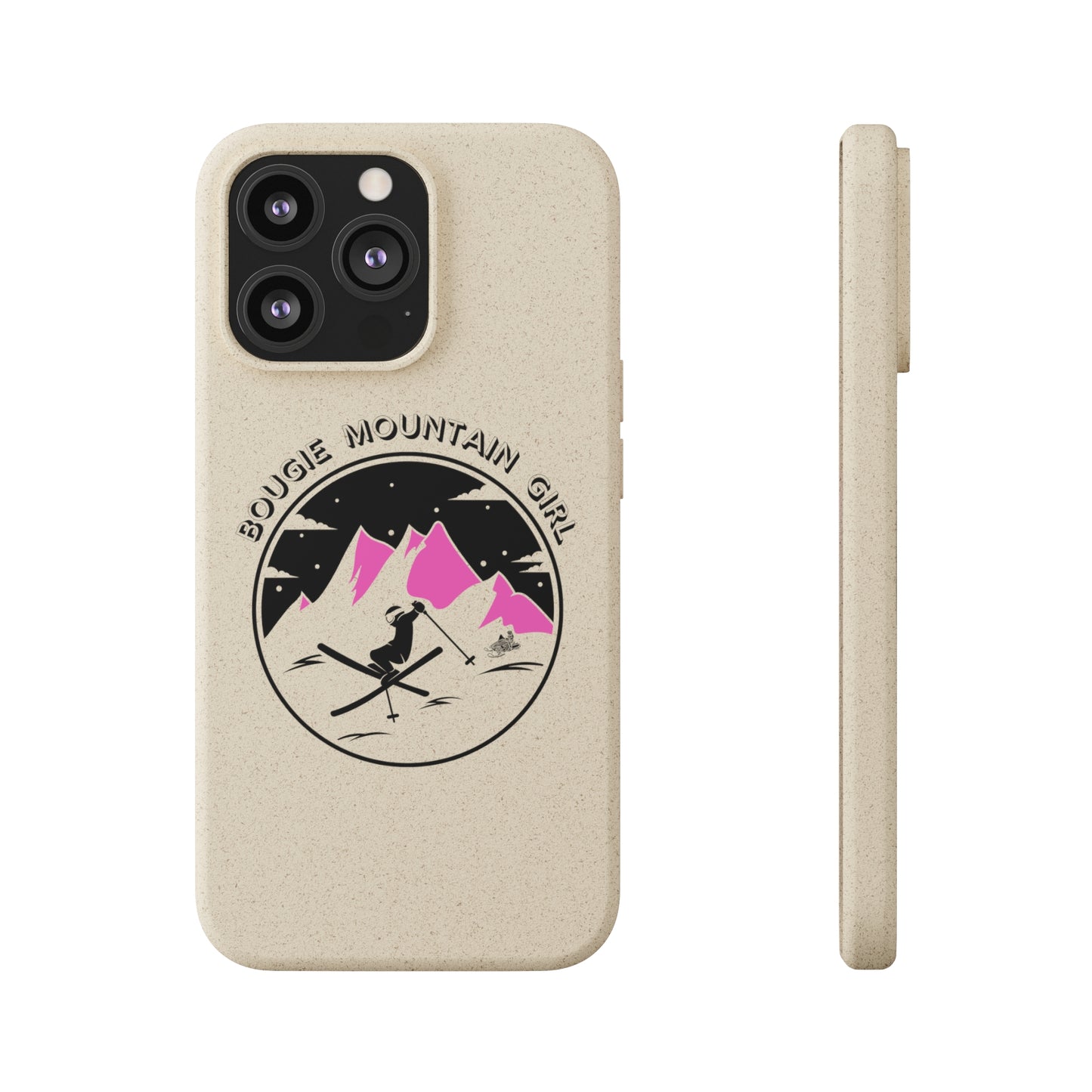 Bougie Mountain Girl Phone Case (Skiing)