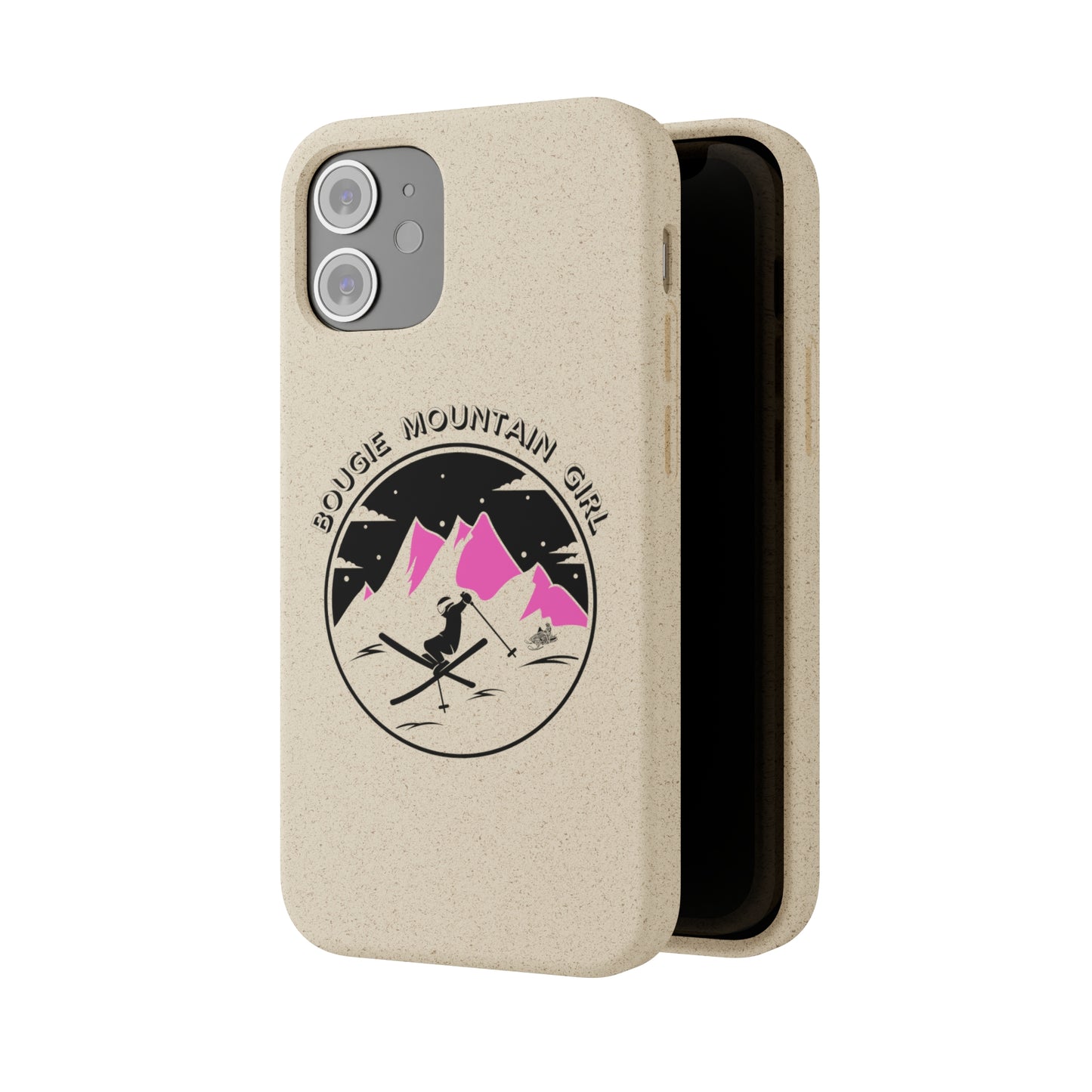 Bougie Mountain Girl Phone Case (Skiing)