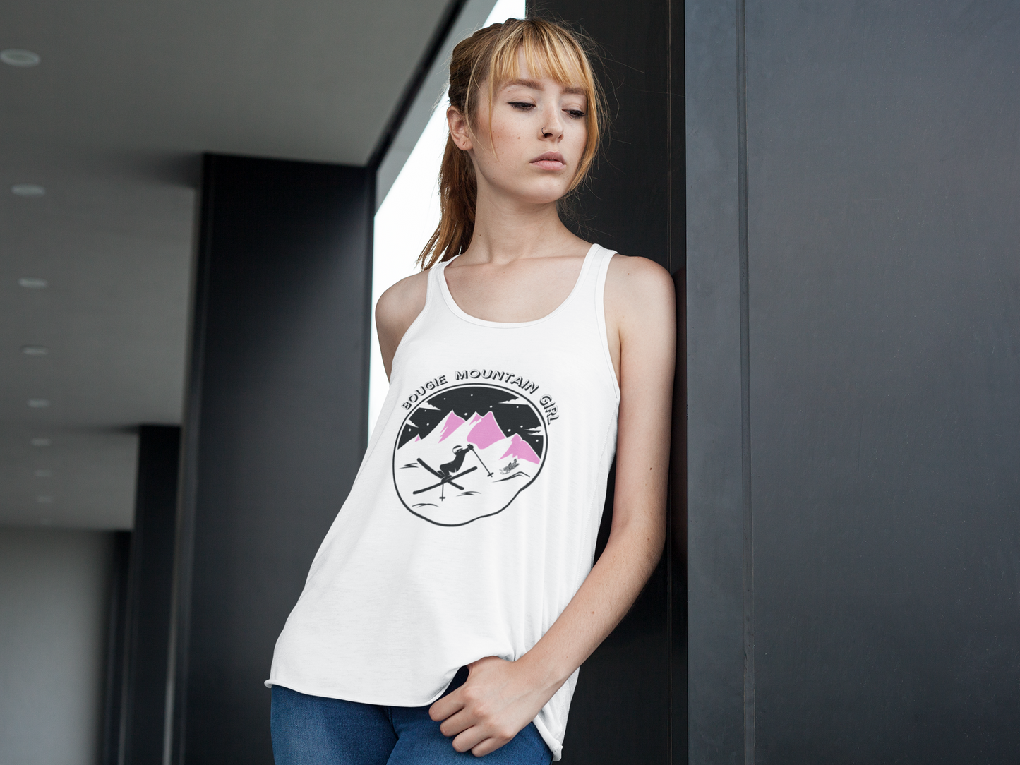 Bougie Mountain Girl (Skiing) Tank Top