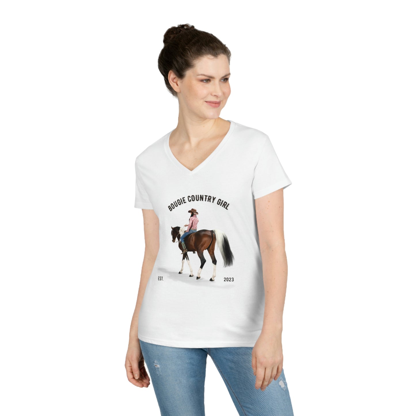 Bougie Country Girl (Horse) V-Neck
