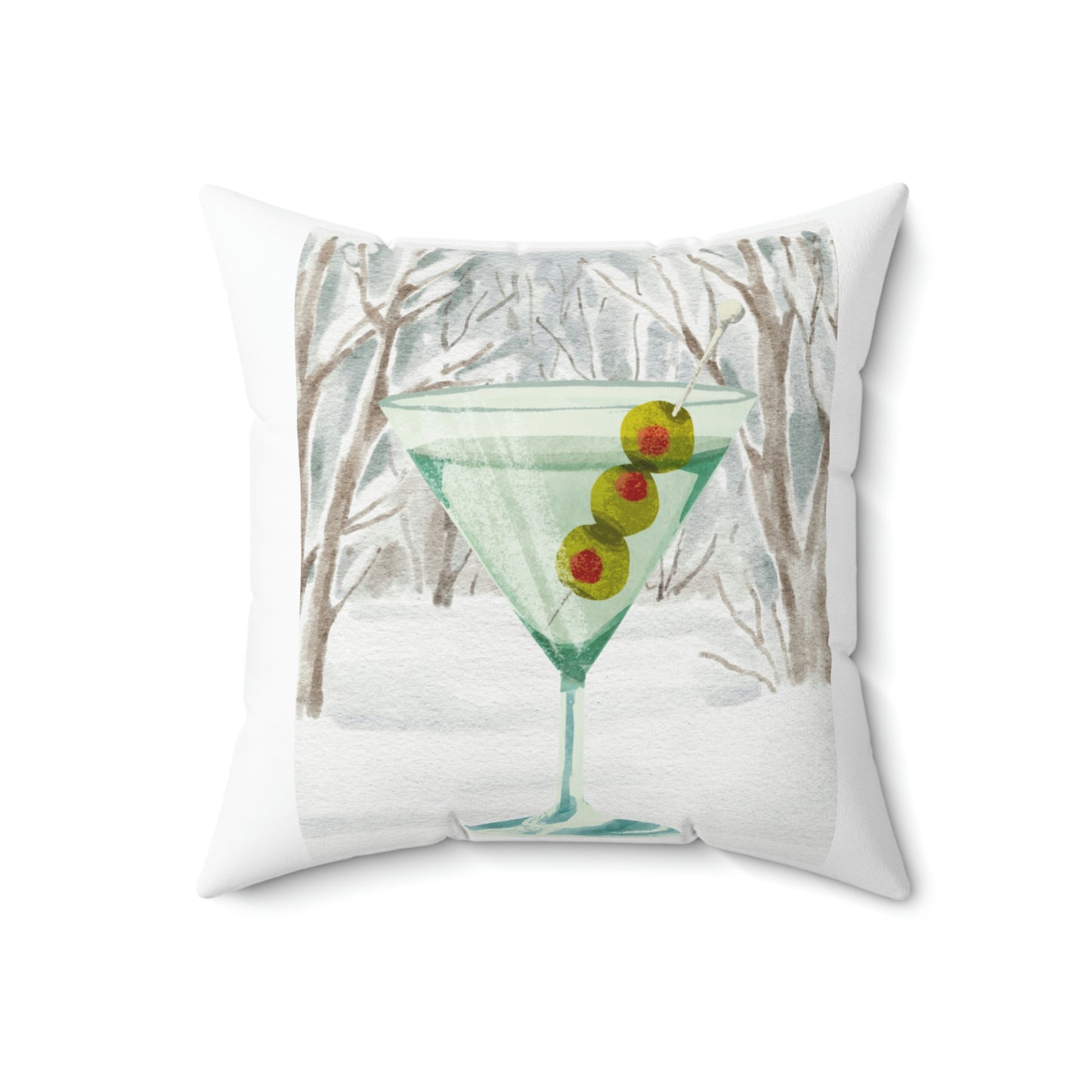 Martini Country Pillow