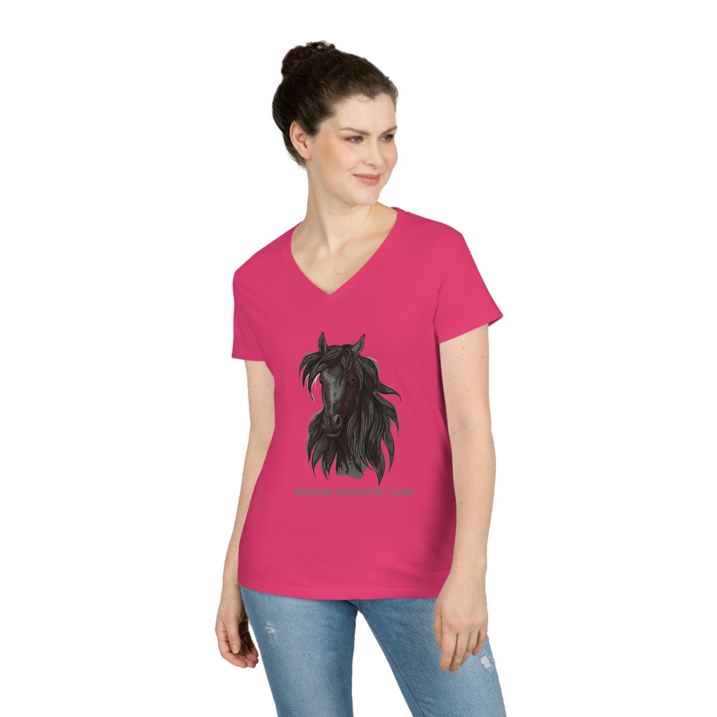 Bougie Country Life (Horse Portrait) V-Neck