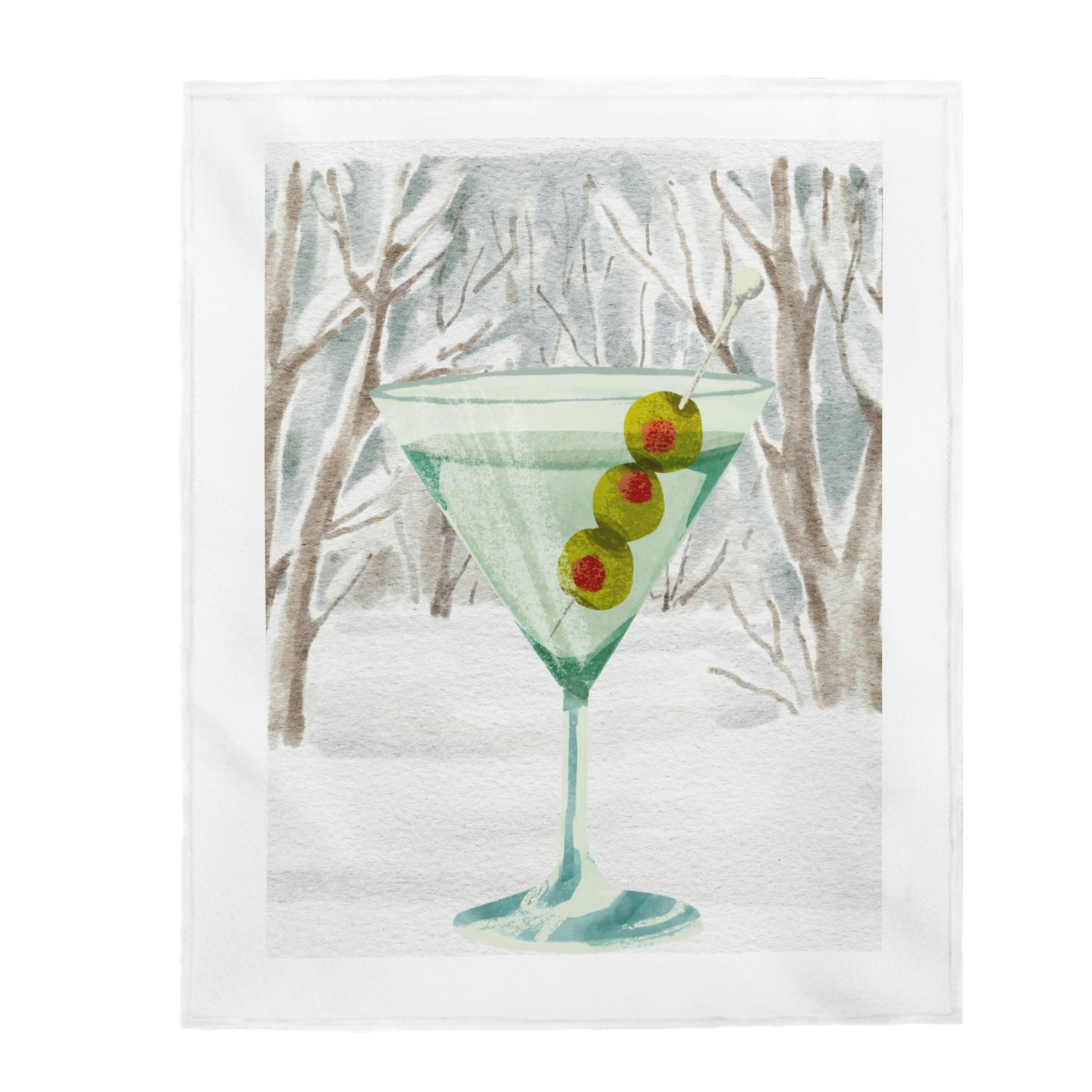 Martini Country Plush Blanket