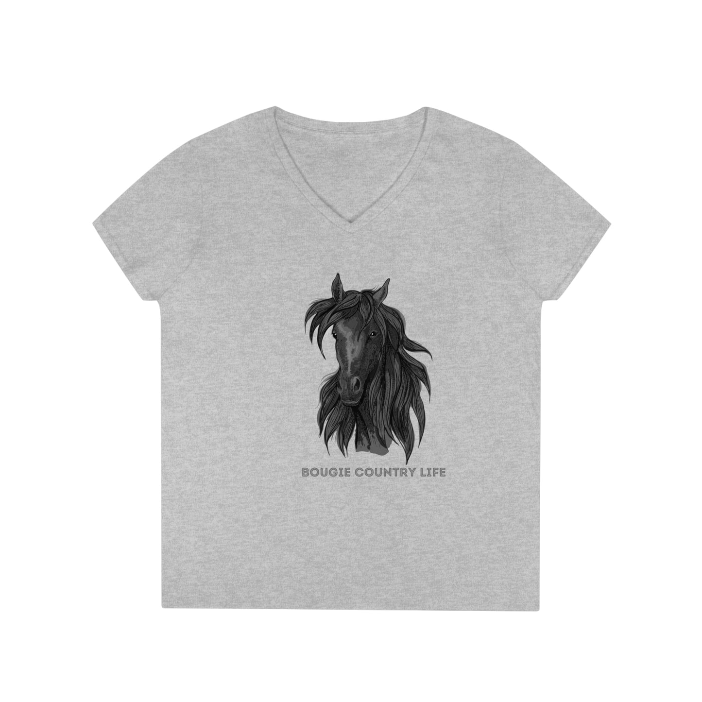 Bougie Country Life (Horse Portrait) V-Neck