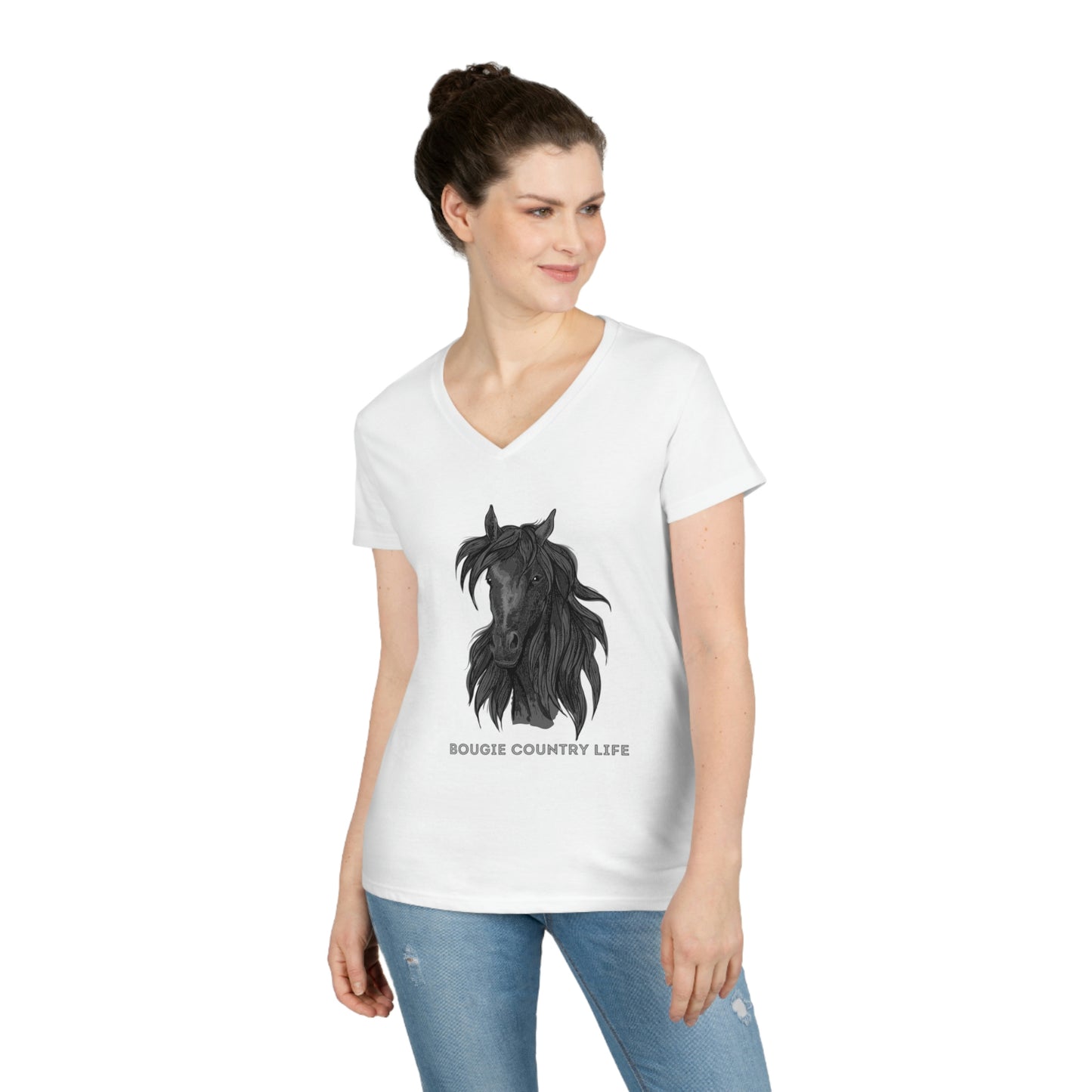 Bougie Country Life (Horse Portrait) V-Neck