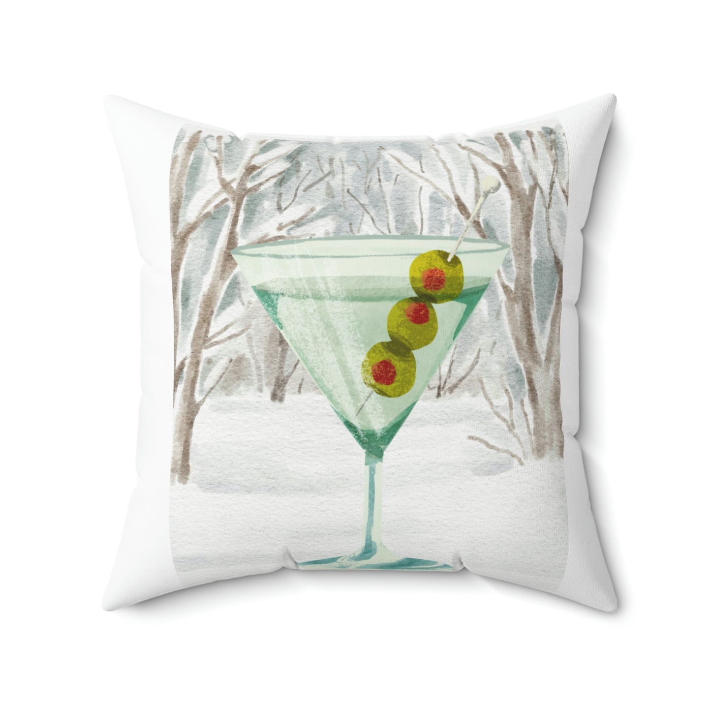 Martini Country Pillow