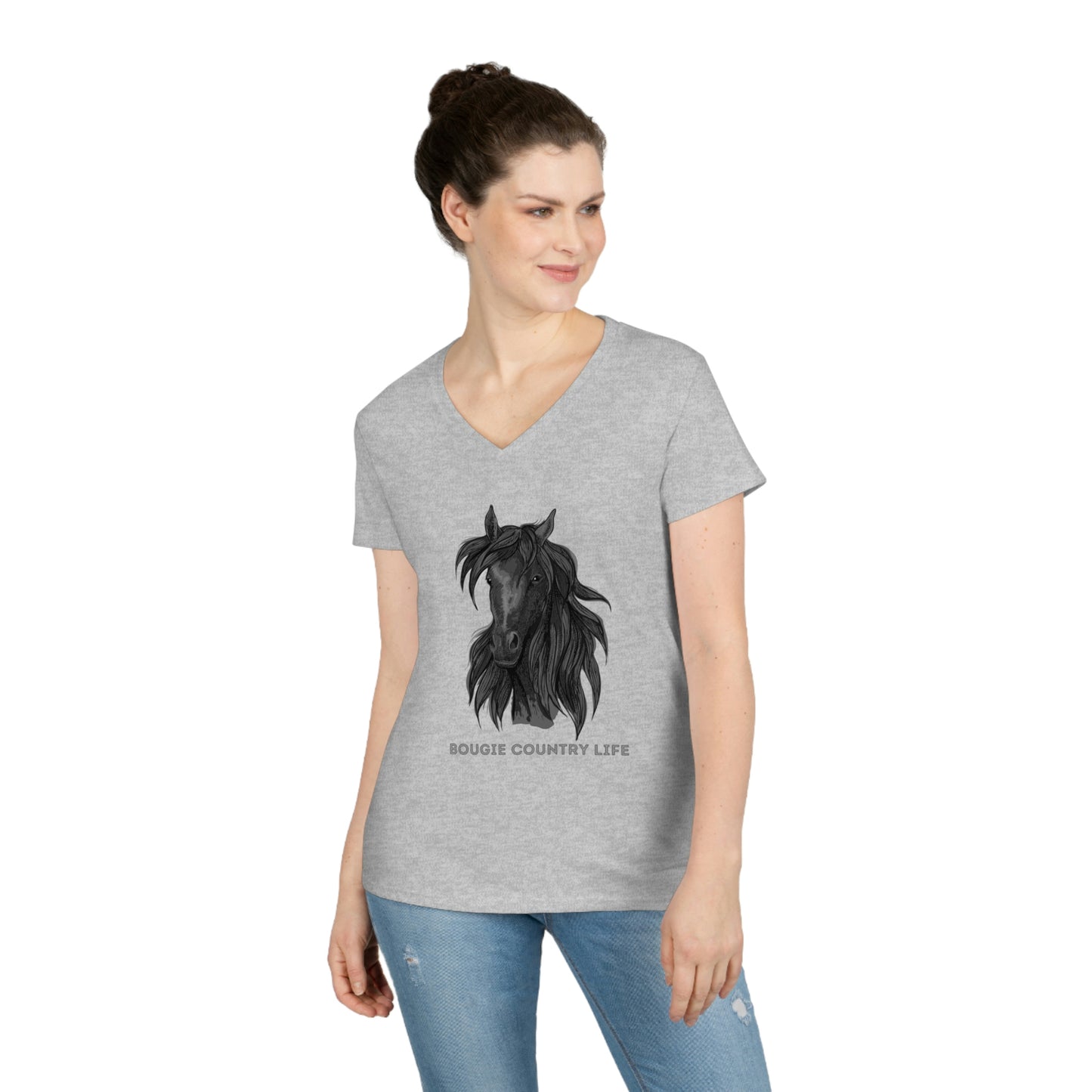 Bougie Country Life (Horse Portrait) V-Neck