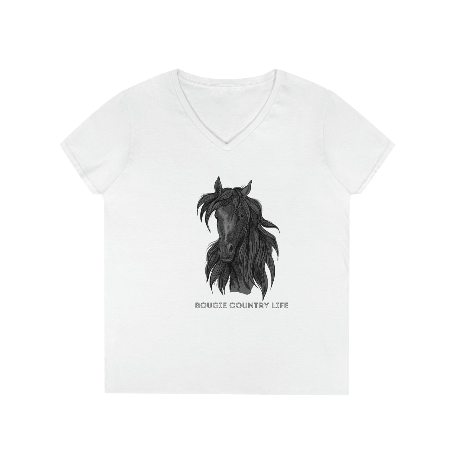 Bougie Country Life (Horse Portrait) V-Neck